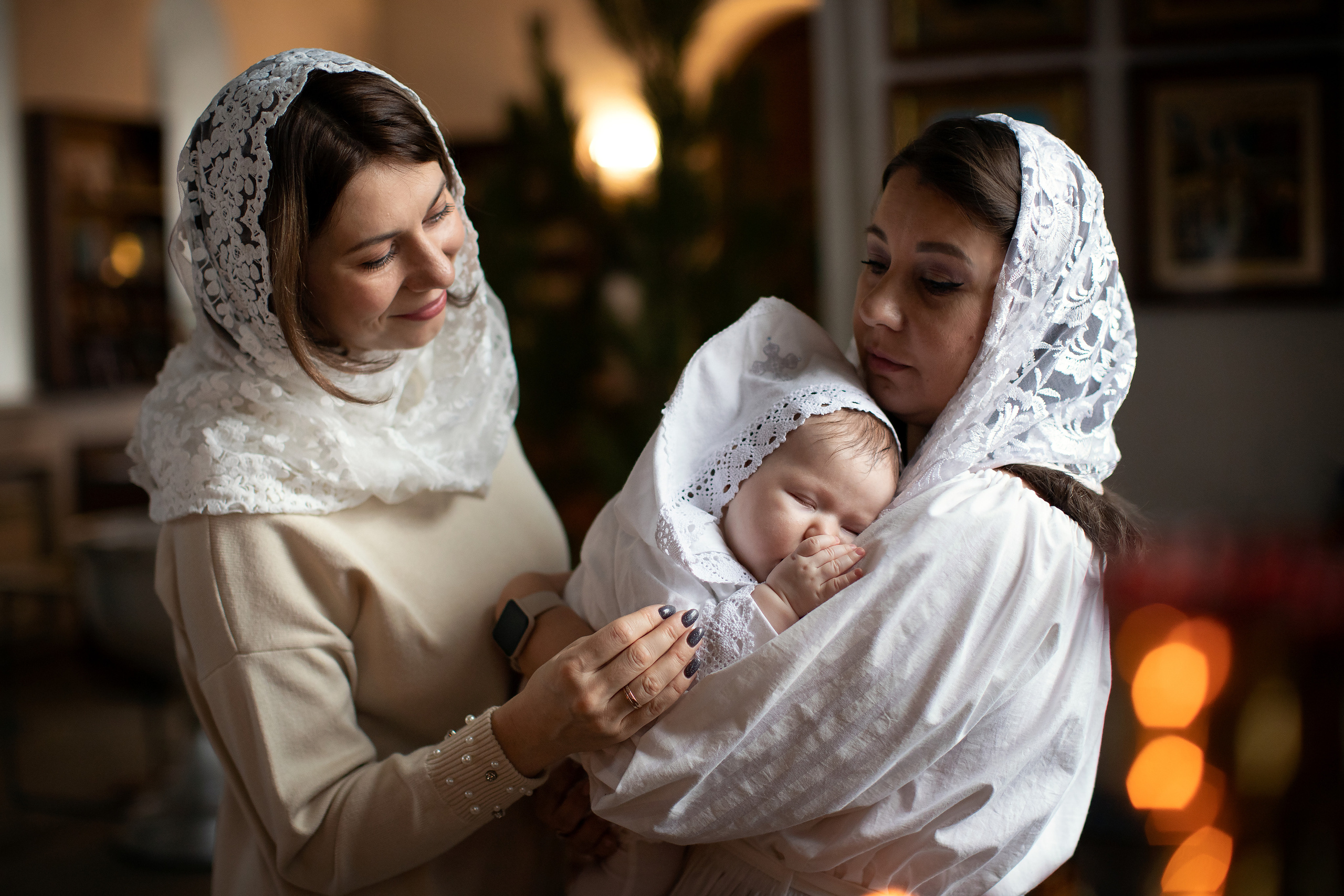 Таинство Крещения малышки Полины. Семейный и детский фотограф в Саратове Полина Коткина