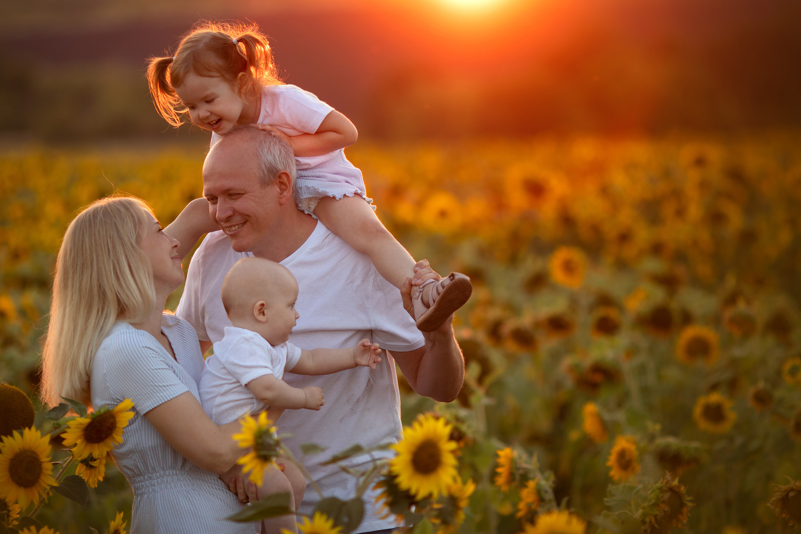 Подсолнечная история. Семейный и детский фотограф в Саратове Полина Коткина