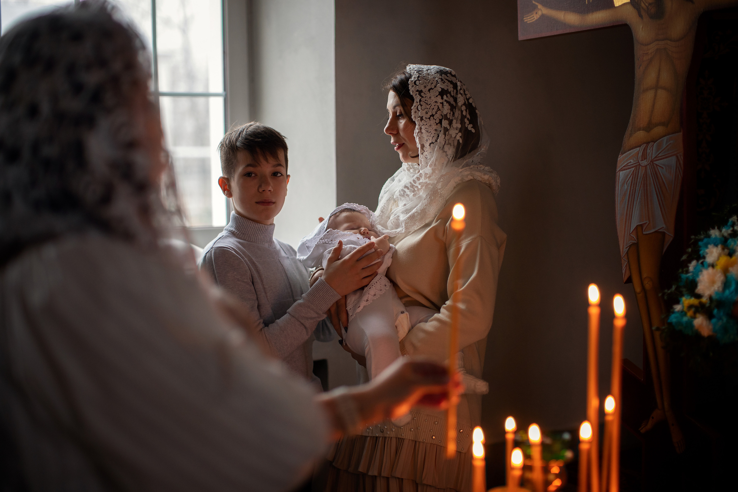 Таинство Крещения малышки Полины. Семейный и детский фотограф в Саратове Полина Коткина