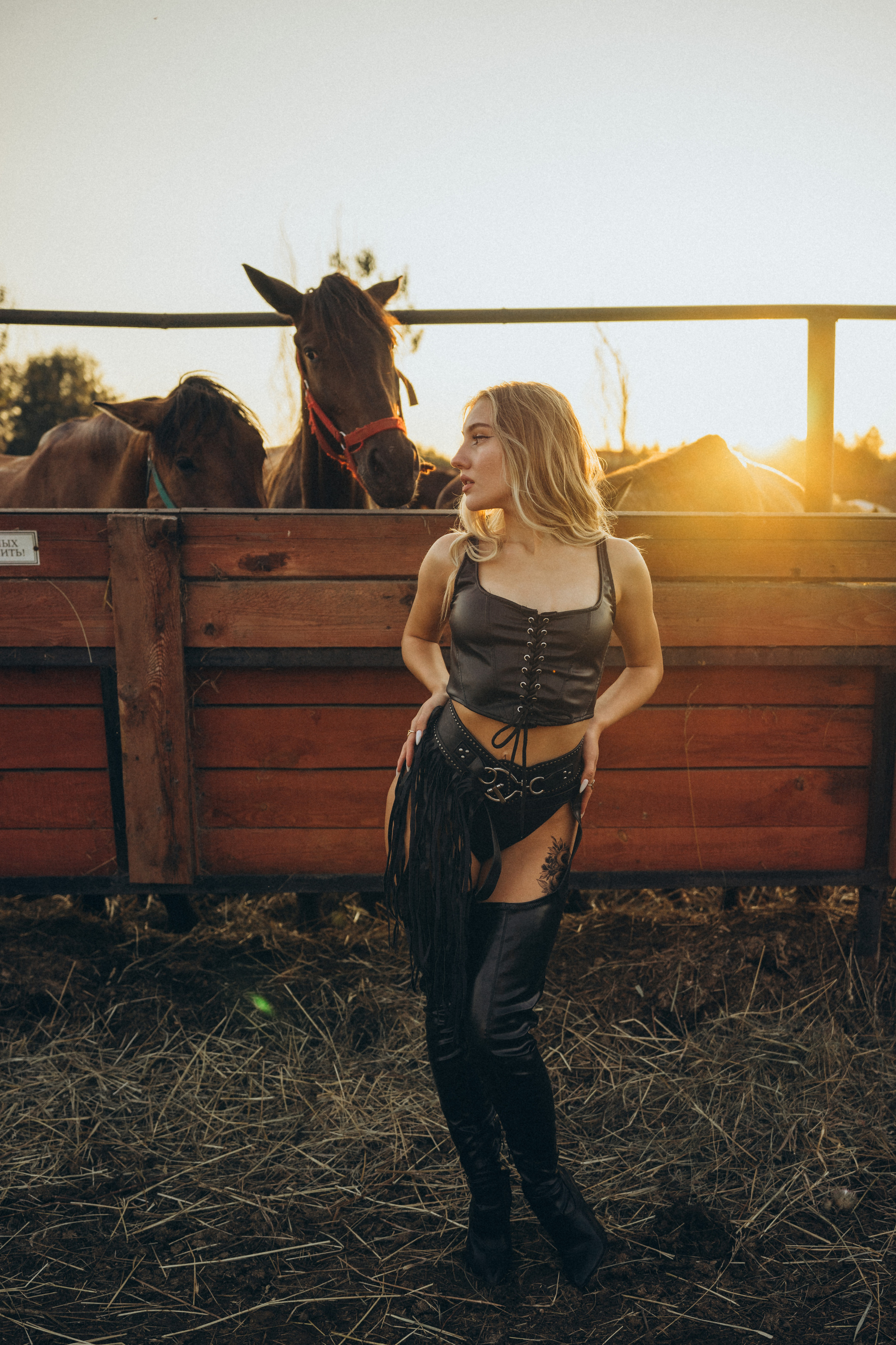 На закате. Фотограф Москва