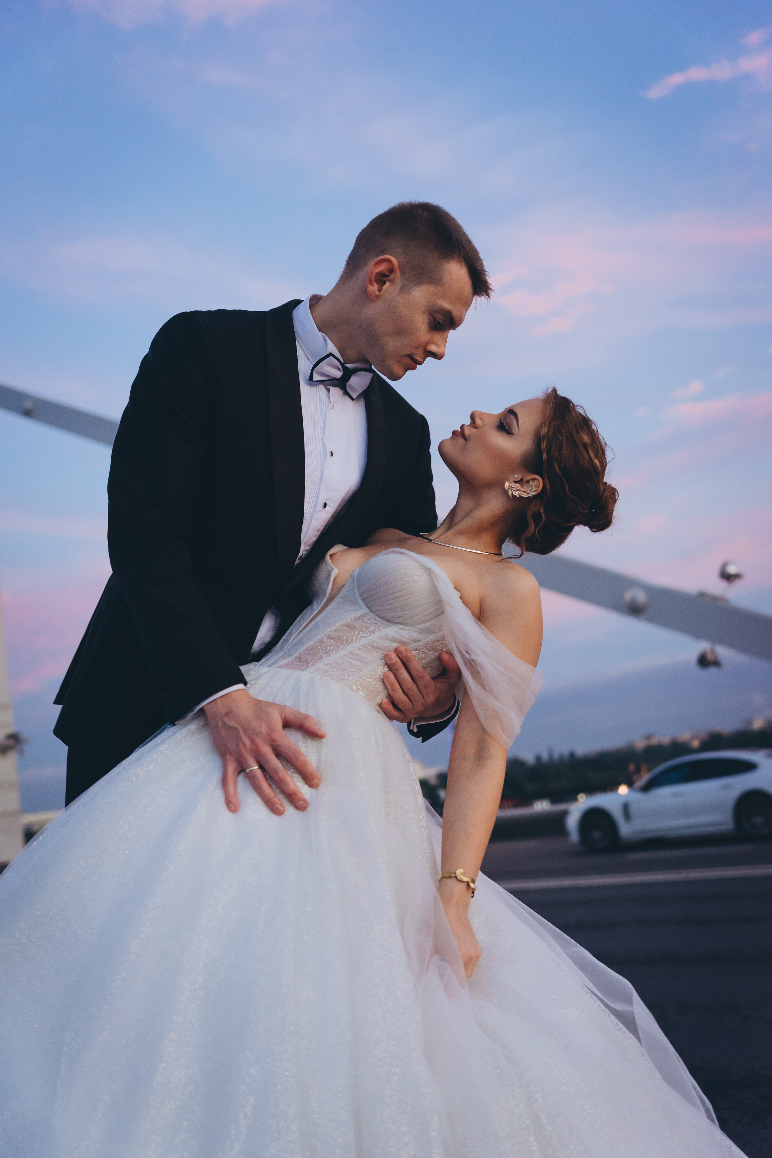 Свадебная лавстори на закате. Фотограф Москва