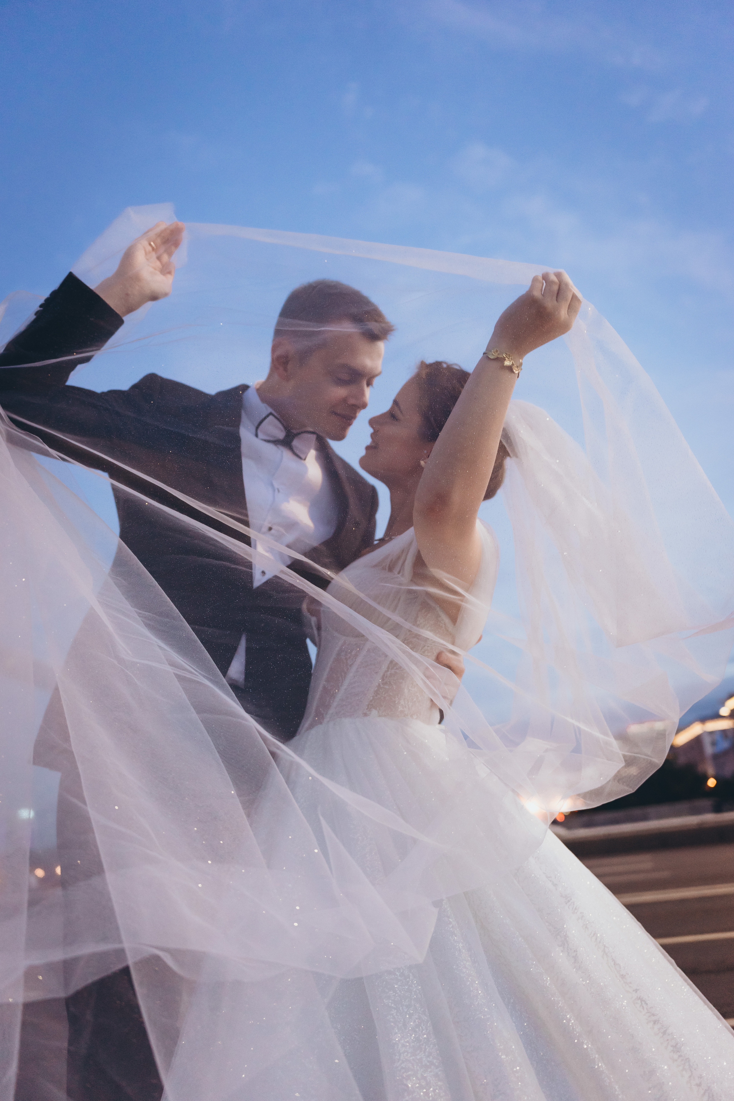 Свадебная лавстори на закате. Фотограф Москва