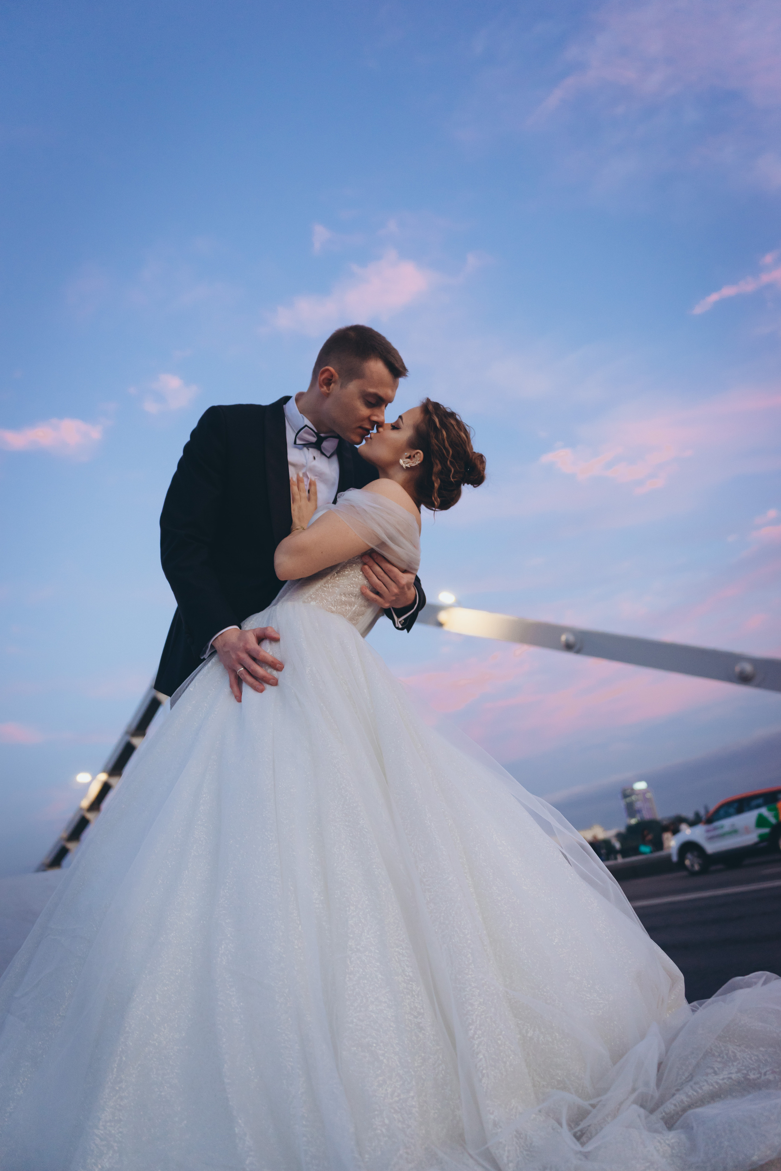 Свадебная лавстори на закате. Фотограф Москва