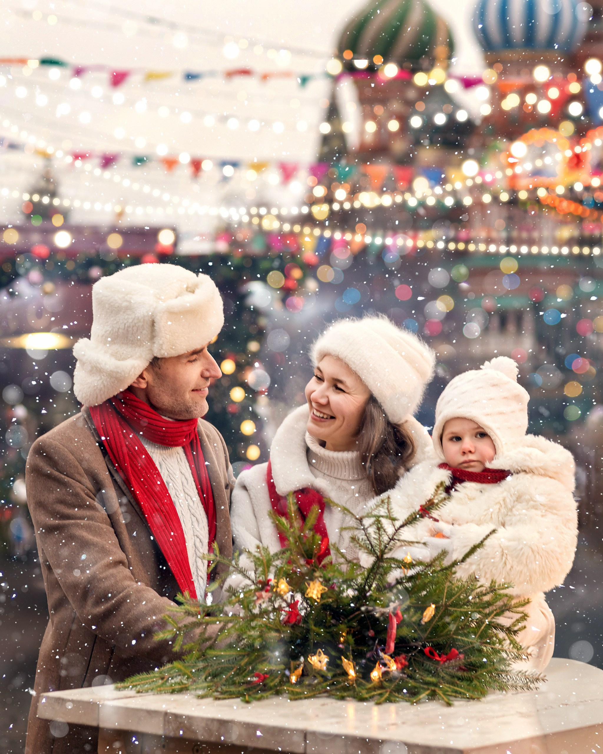 Семейная съемка на Красной площади. Детский и семейный фотограф Елена Михайлова в Москве