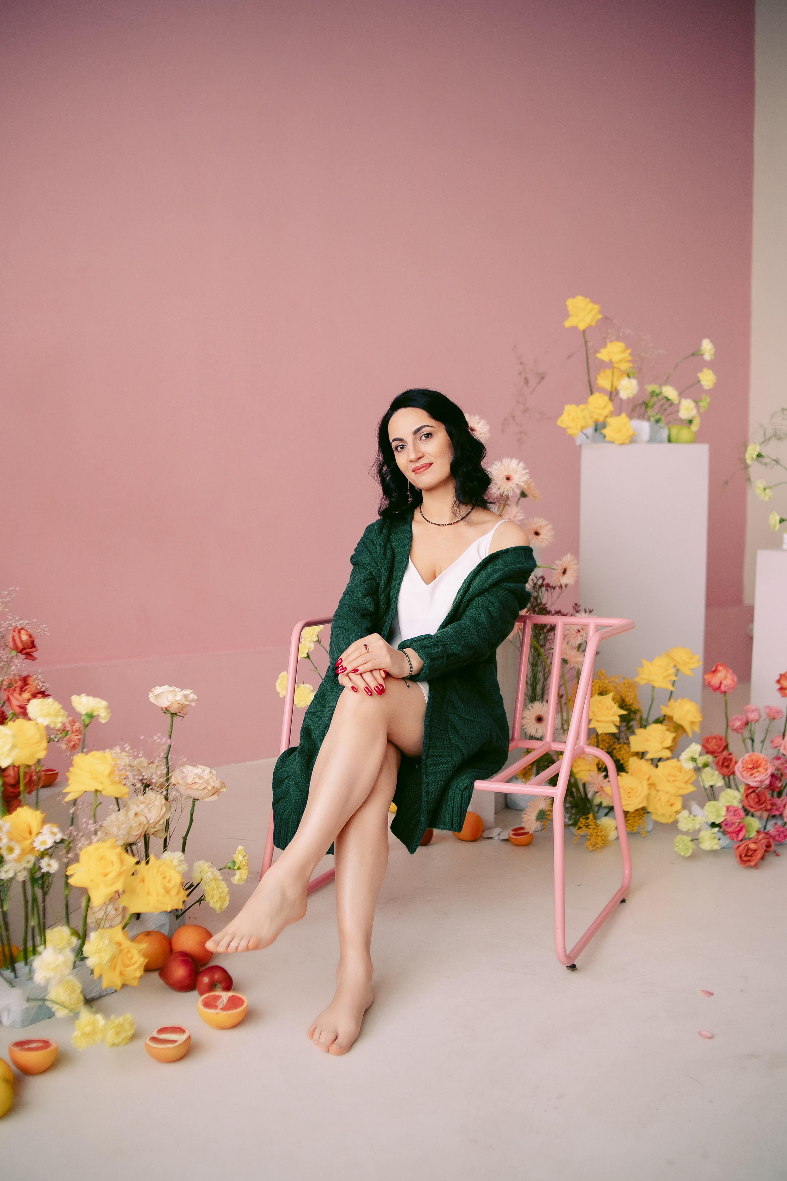 Цветочная фотосессия в фотостудии. Семейная фотосессия. Фотограф в Санкт-Петербурге, Анна Скворцова