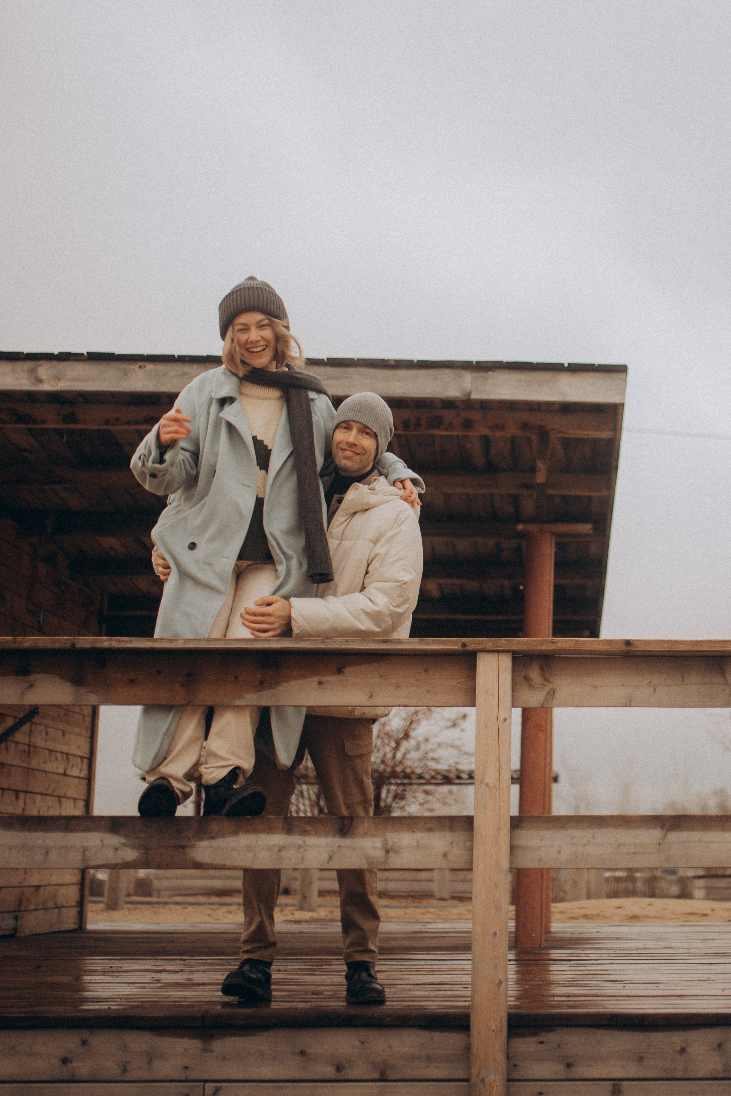 Осенний пляж. Свадебный фотограф Казань