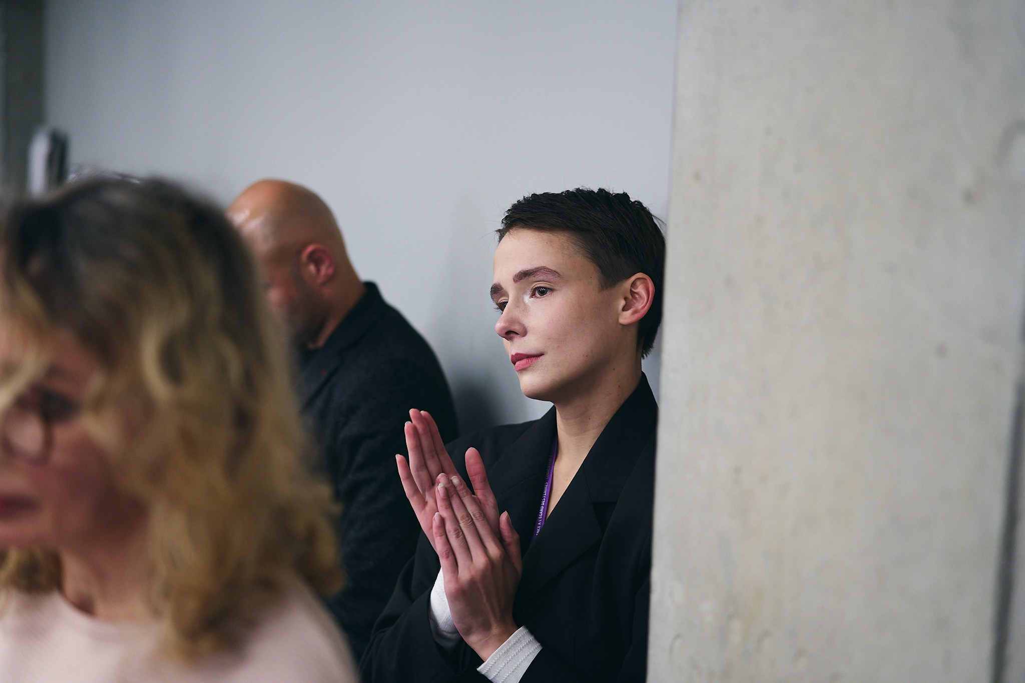 Press conference with Sviatlana Tsikhanouskaya and released political prisoners. Photographer in Vilnius