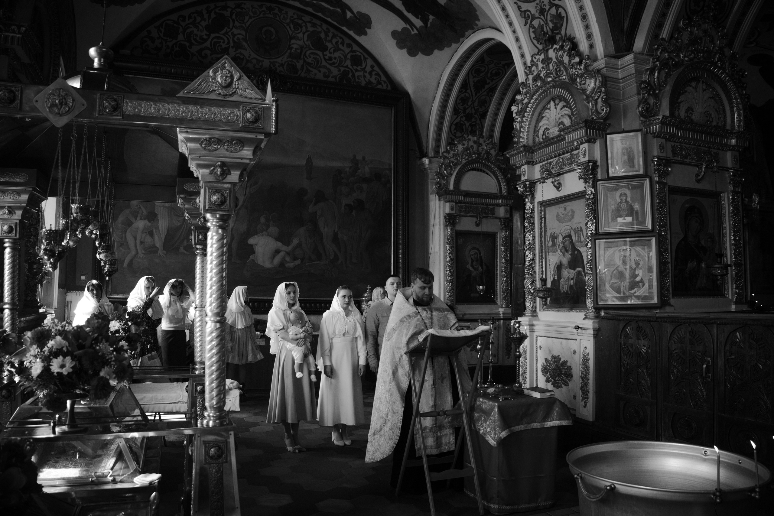 Таинство Крещения Ивана. Борисо-Глебский кафедральный собор. Семейный фотограф в Рязани и Рязанской области