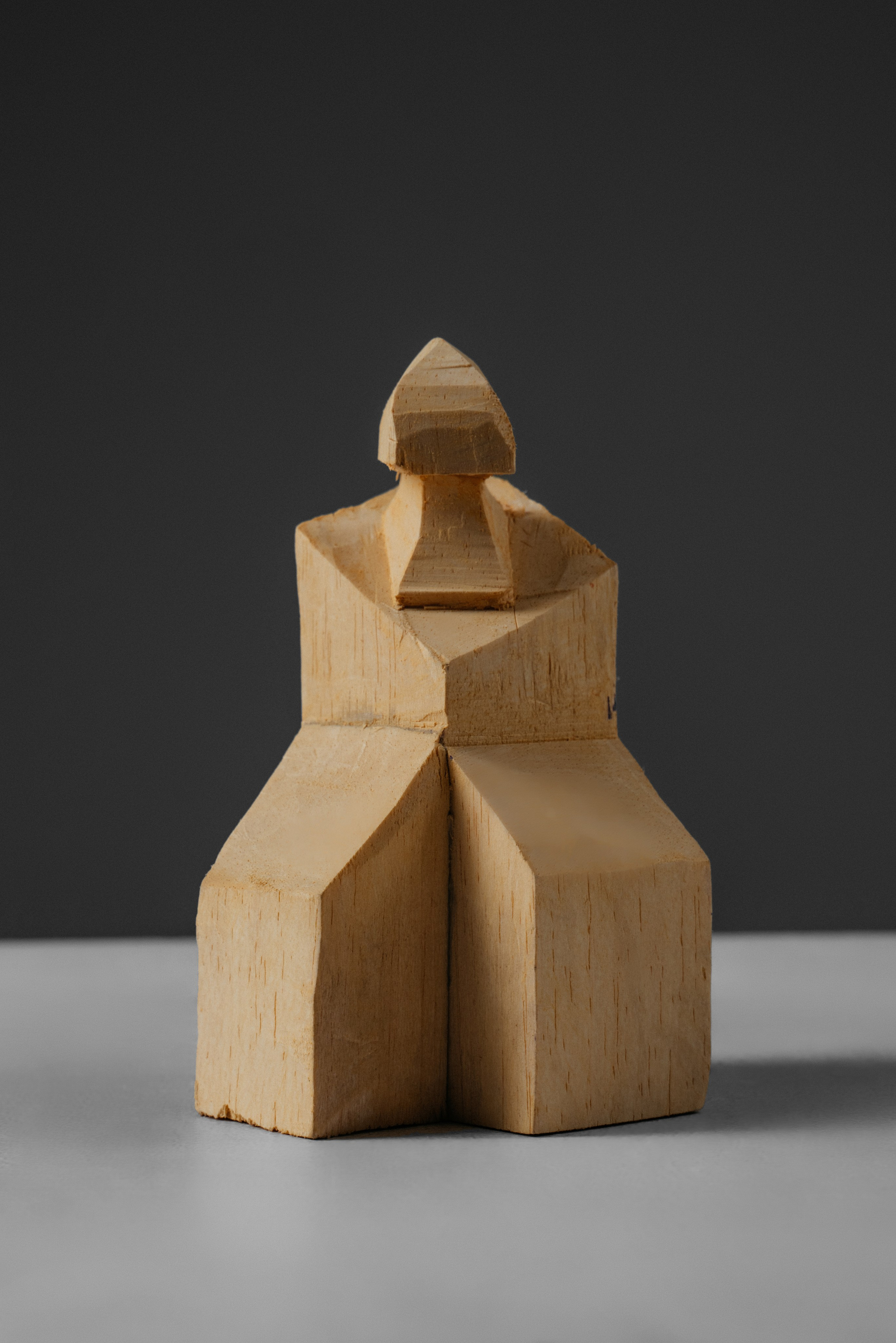 Скульптура "Старец", 2024 год, дерево 15*10*10