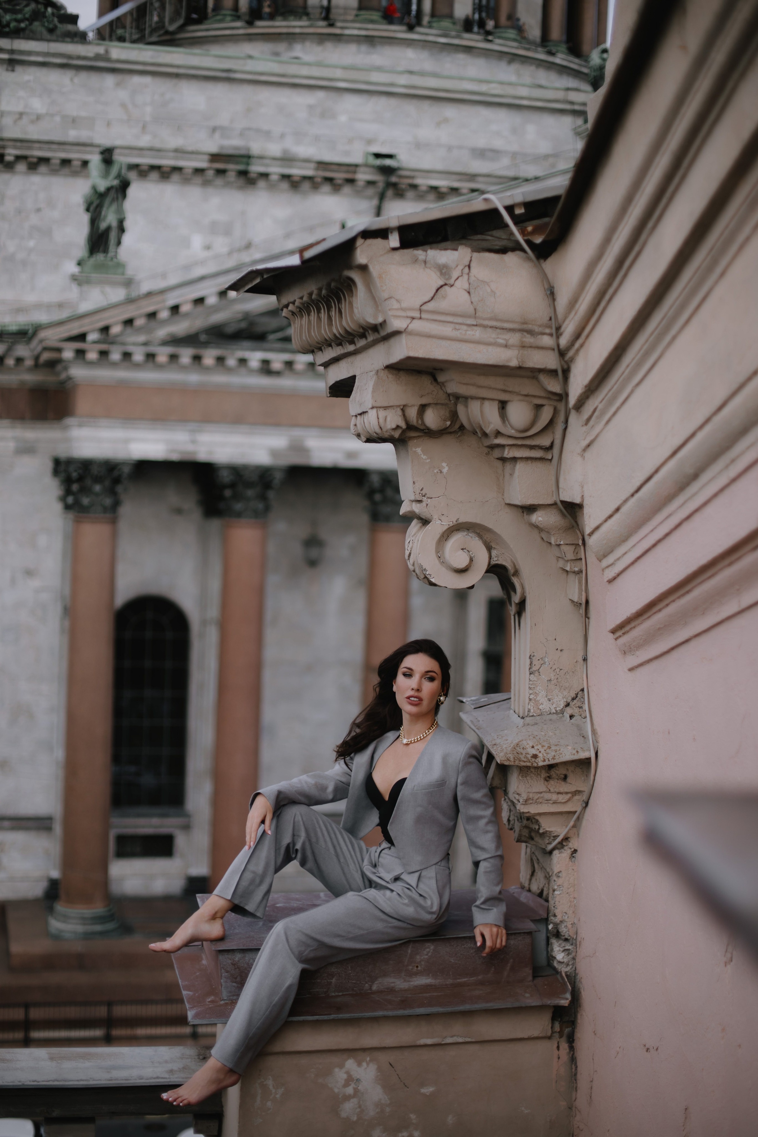 Вероника (съемка на крыше). Фотограф в Москве и Санкт-Петербурге Дарина