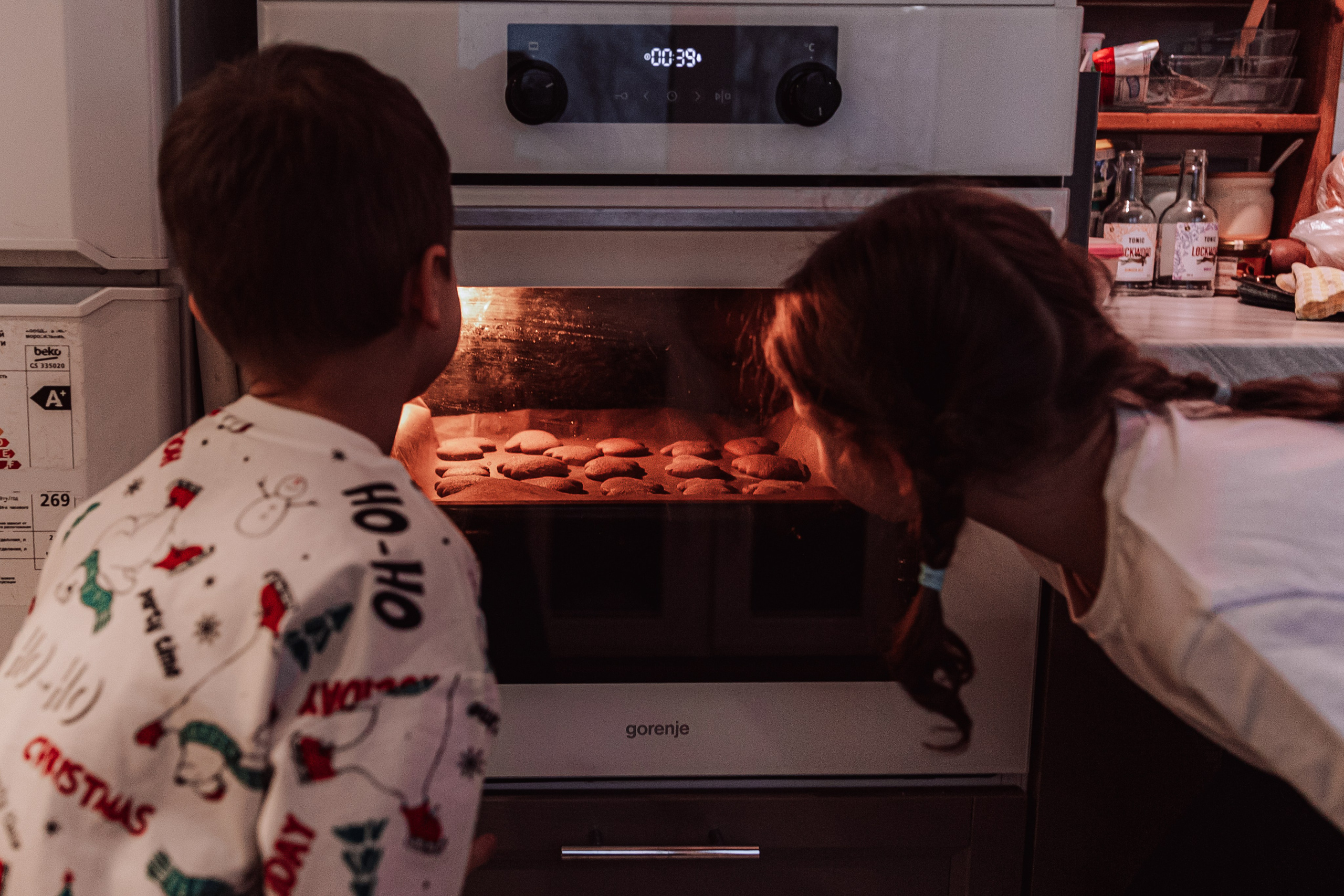 Домашняя семейная новогодняя фотосессия. Семейный и детский фотограф в Мурманске Карина Березина