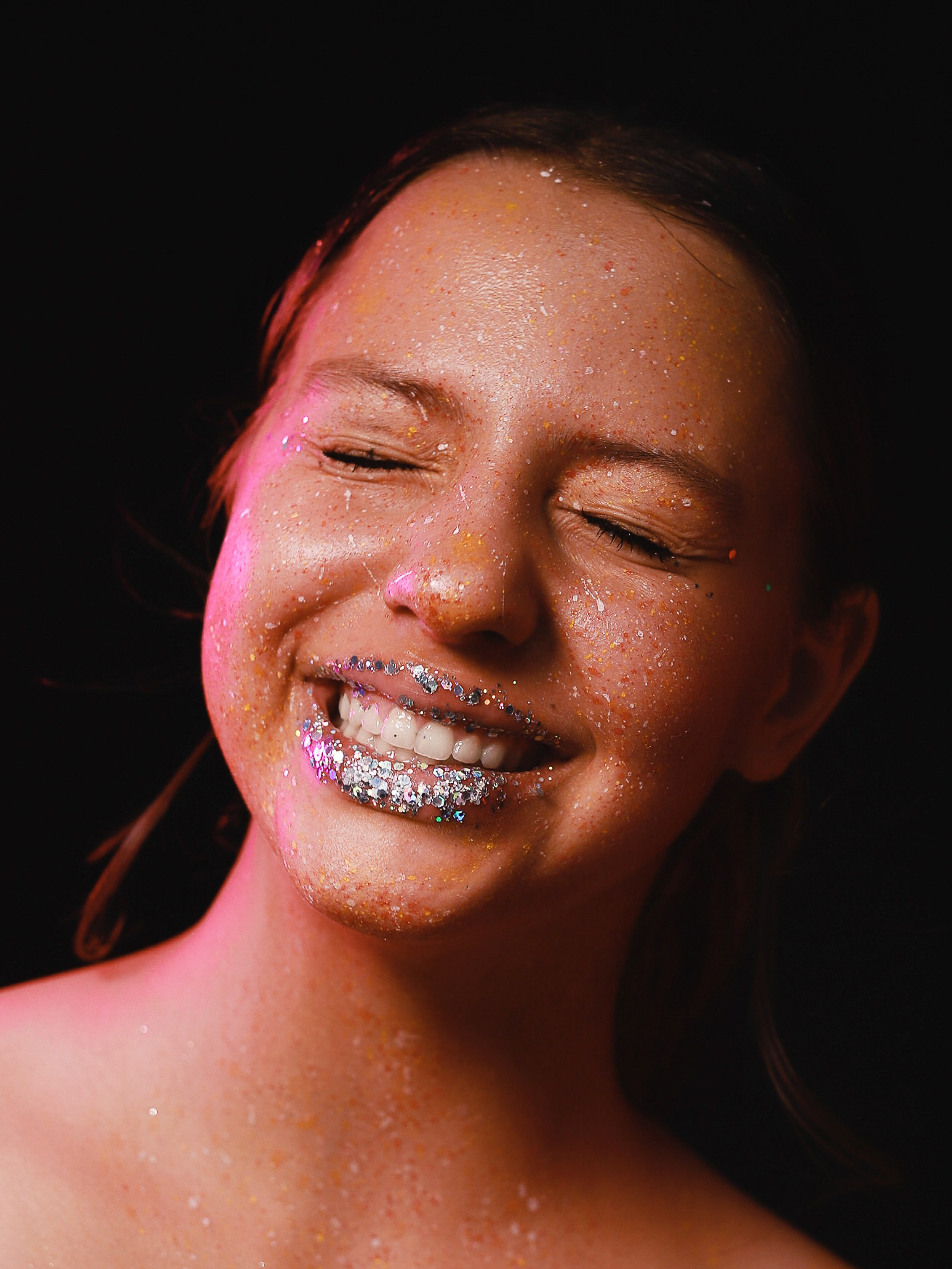 Портреты с глитер. Фотограф Юлия Мальцева