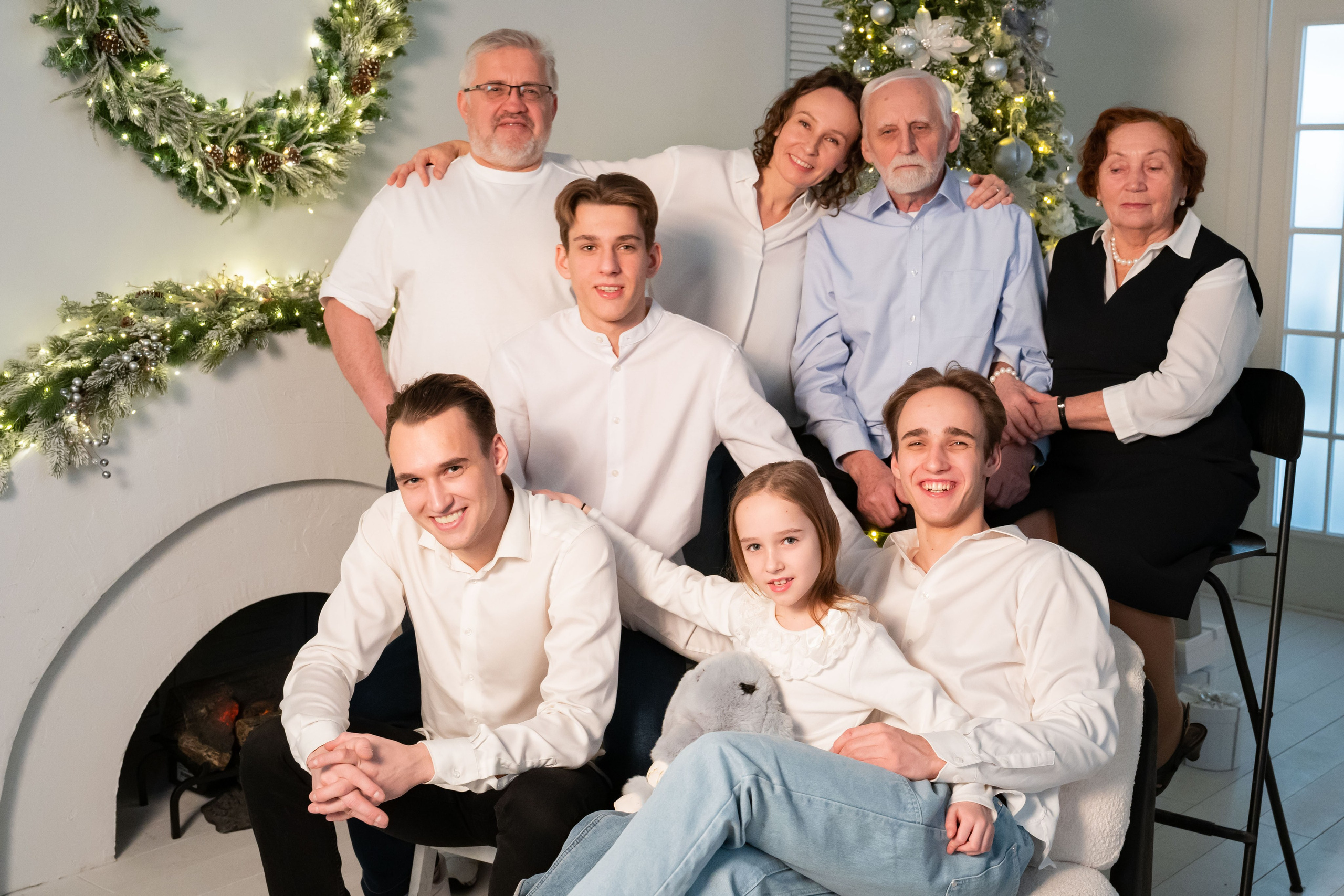 Lyudmila Aleksandrovna with her family. Winter 2024 – Vladivostok.