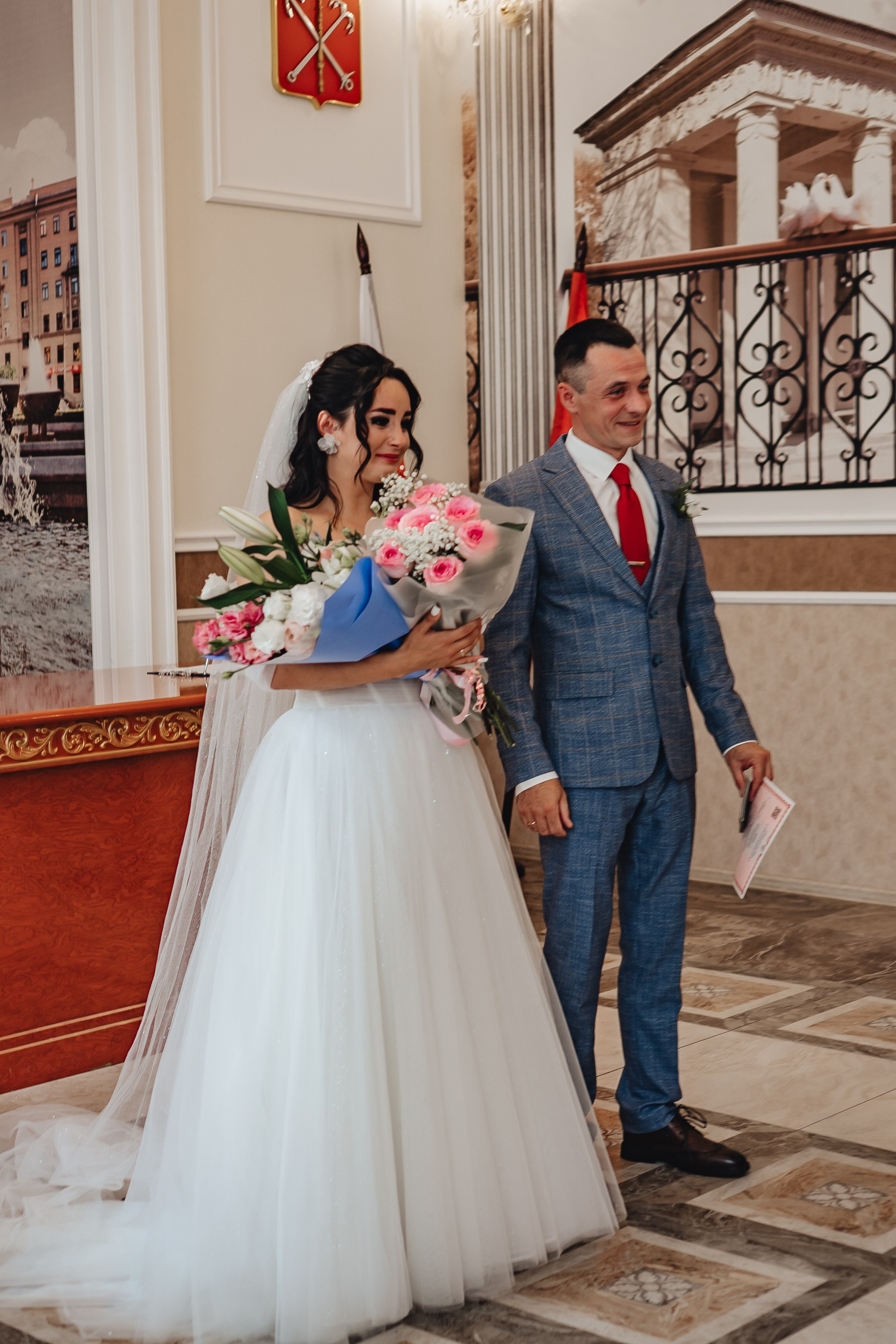 СВАДЕБНАЯ СЬЕМКА В ЗАГСЕ НА МОСКОВСКОМ ПРОСПЕКТЕ. Профессиональный фотограф, Санкт-Петербург — Виктория Богомолова
