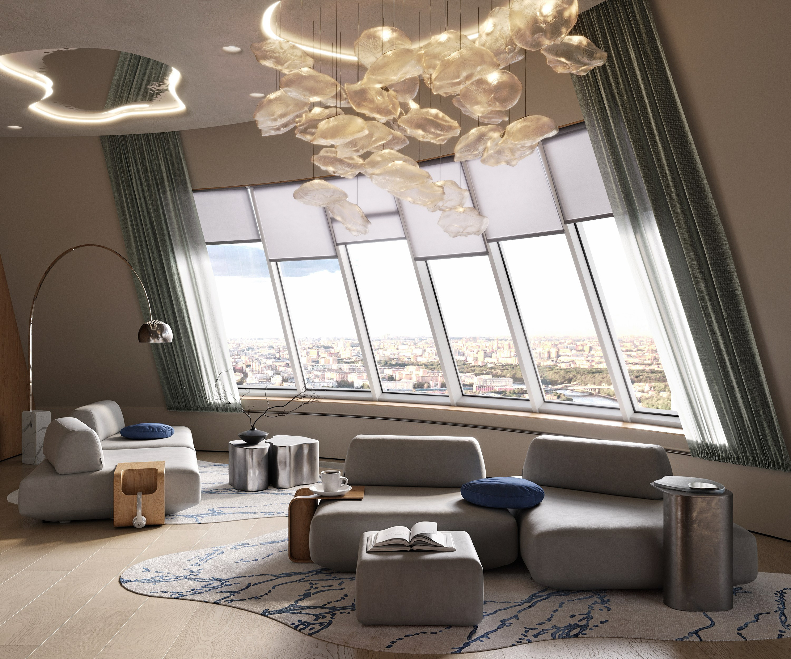 Kitchen and living | Design by Yuliya Shpeter. Interior visualisation | avocado.render