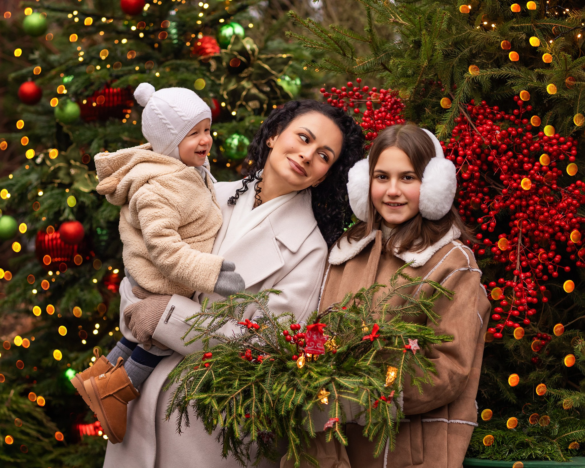 Новогодняя прогулка. Детский и семейный фотограф Елена Михайлова в Москве