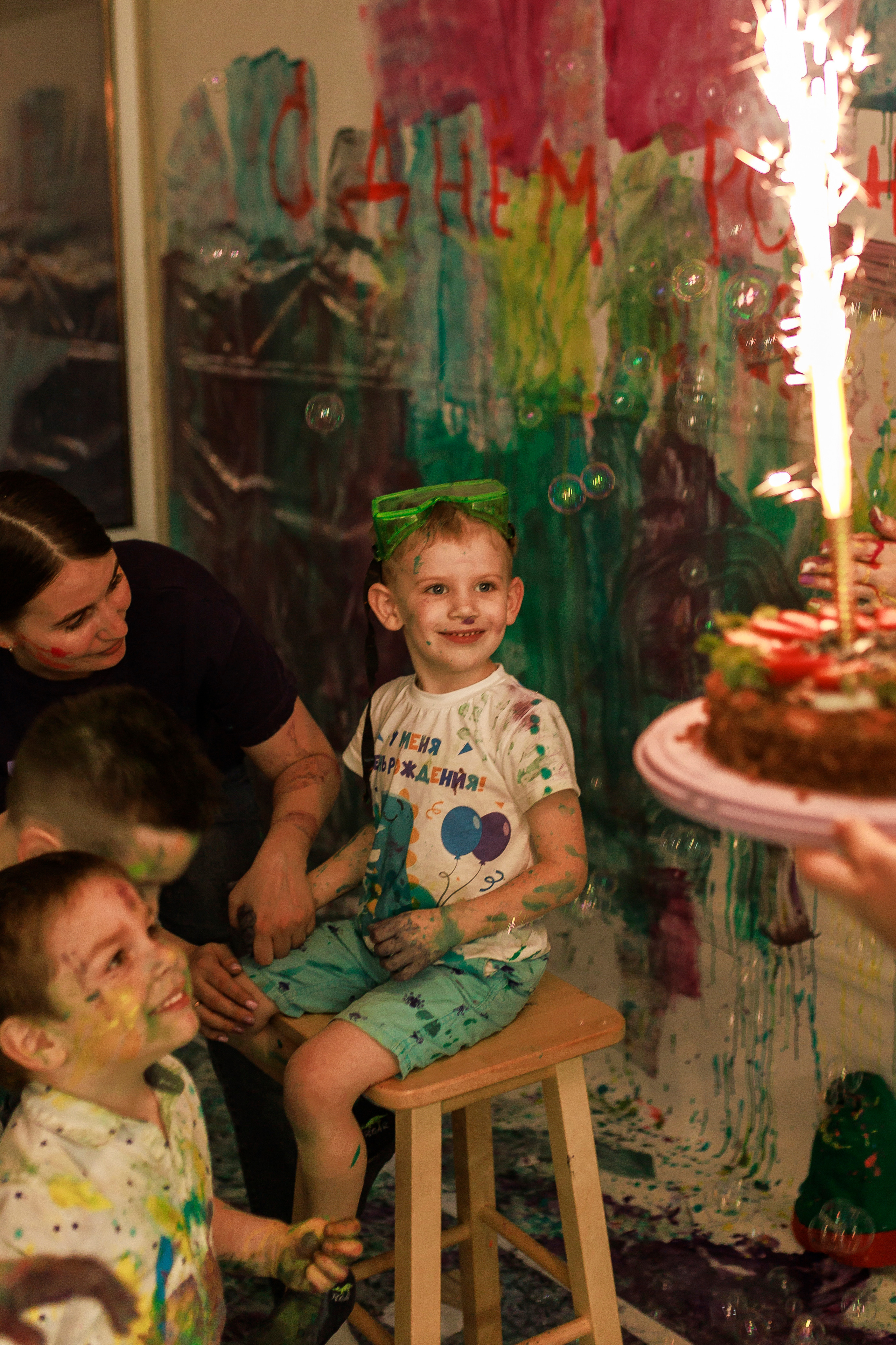 Репортажная съёмка дня рождения. Семейный и детский фотограф в Рязани Васюгова Мария