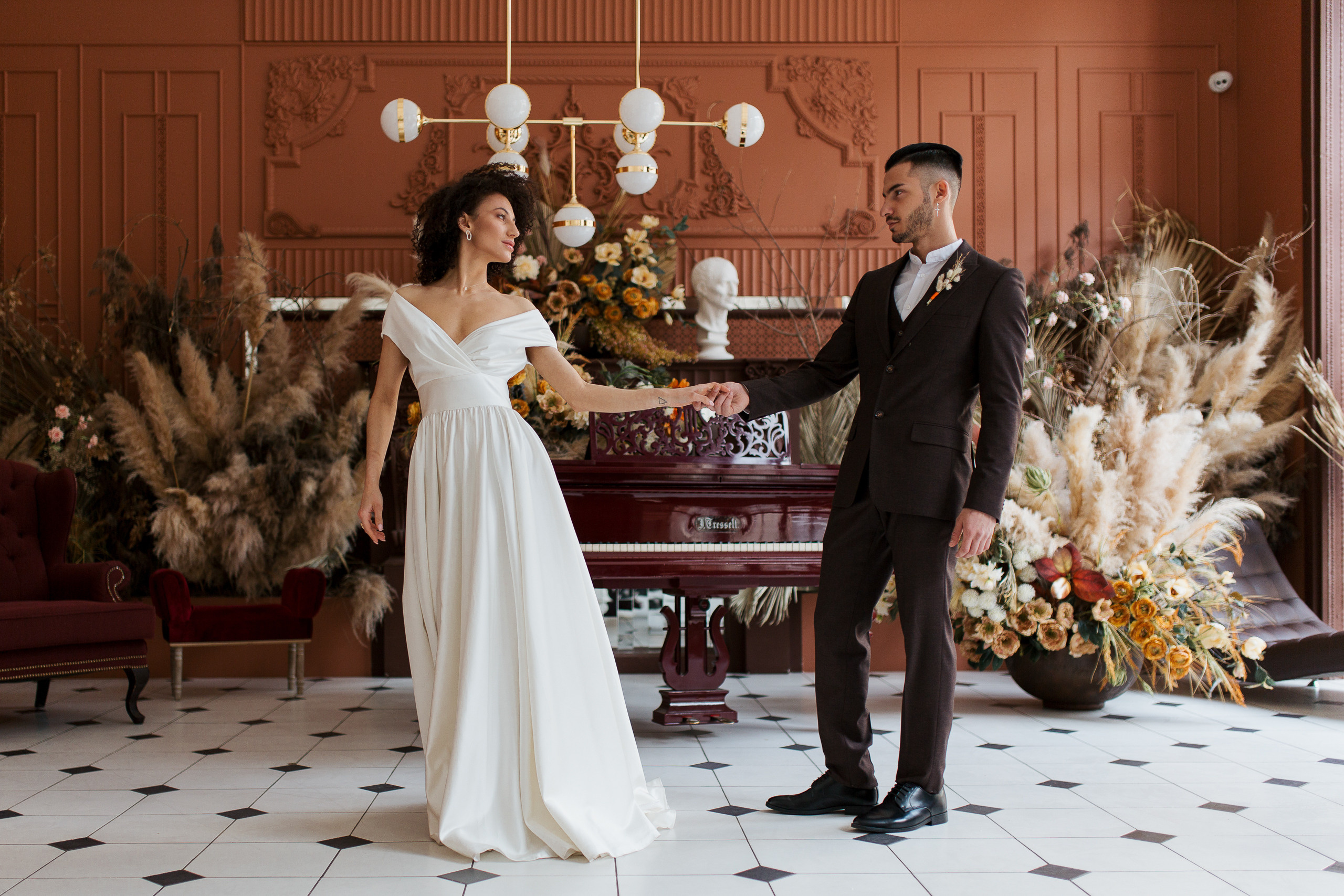 Свадебная фотосессия с роялем