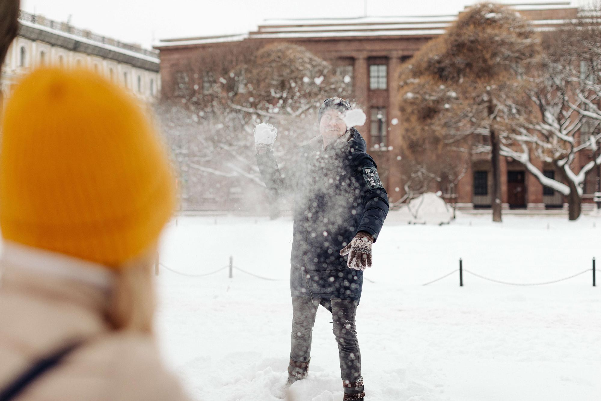Фотосессия лав стори Андрея и Лизы в СПб