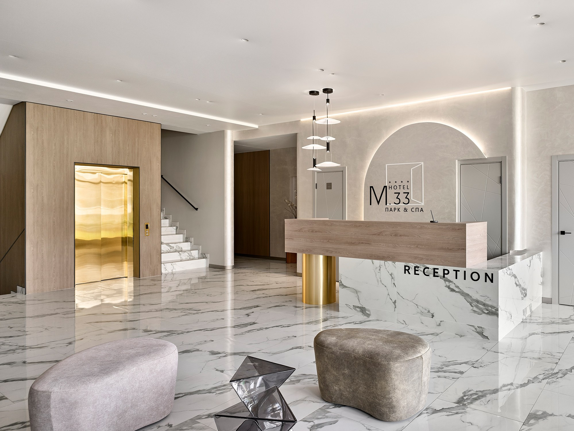 Отель М.33 ПАРК И СПА. Дизайнер интерьера Ксюша Шакирова, создание дизайн проектов под ключ
