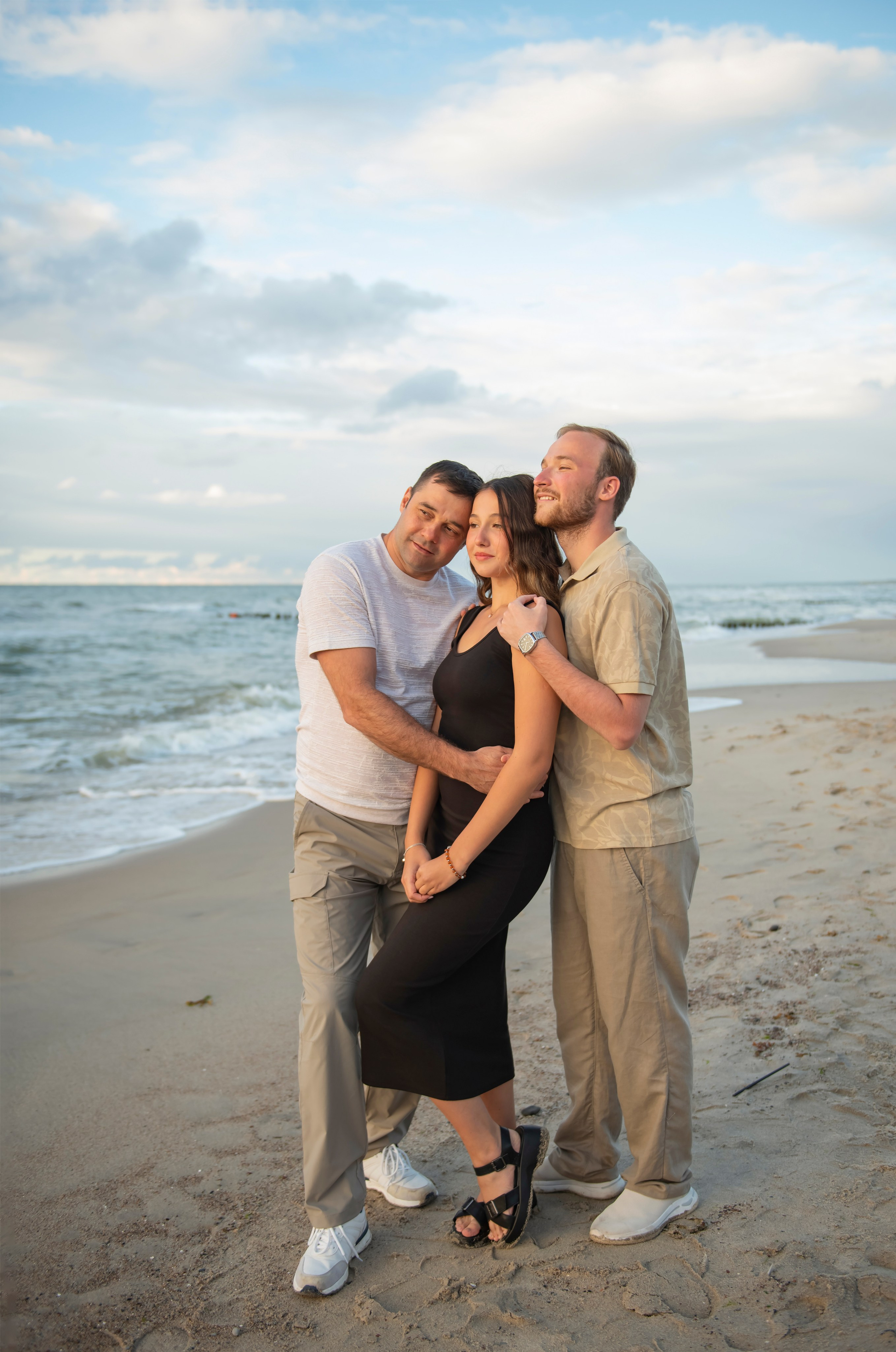 Семейная съёмка на берегу моря. Фотограф Зеленоградск