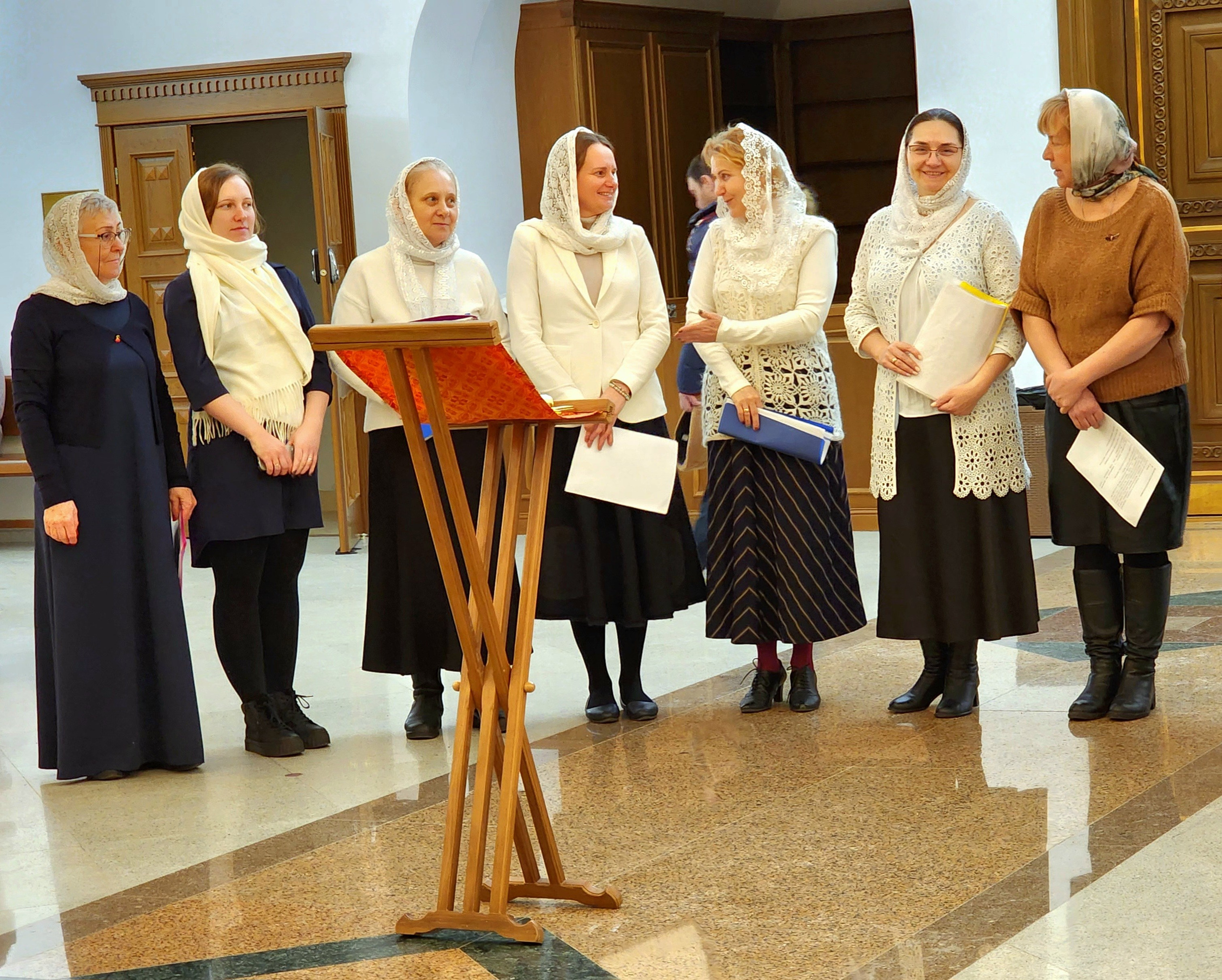 Народный церковный хор никольского Собора в павшинской пойме 