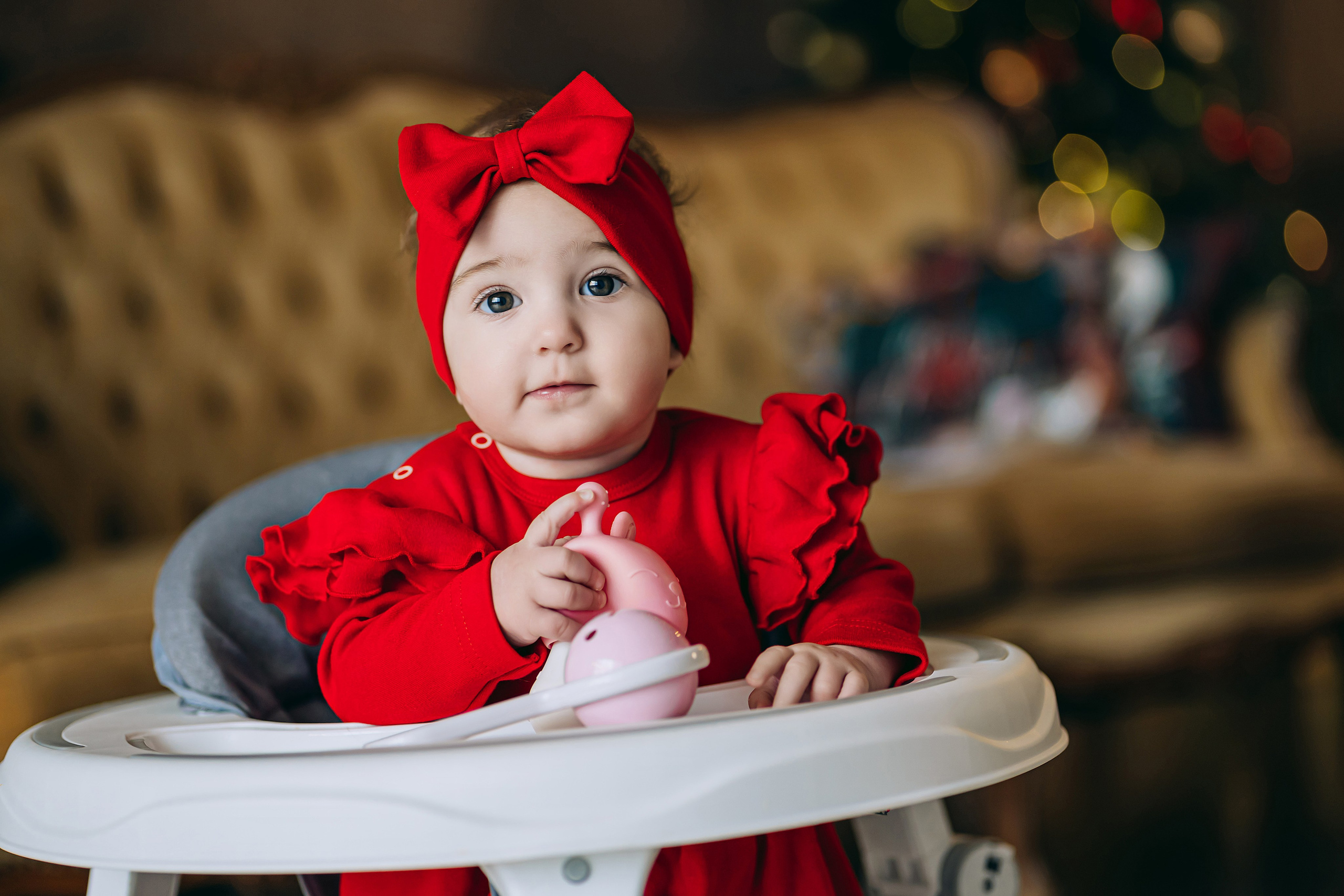 Семейная фотосессия в студии с ребенком