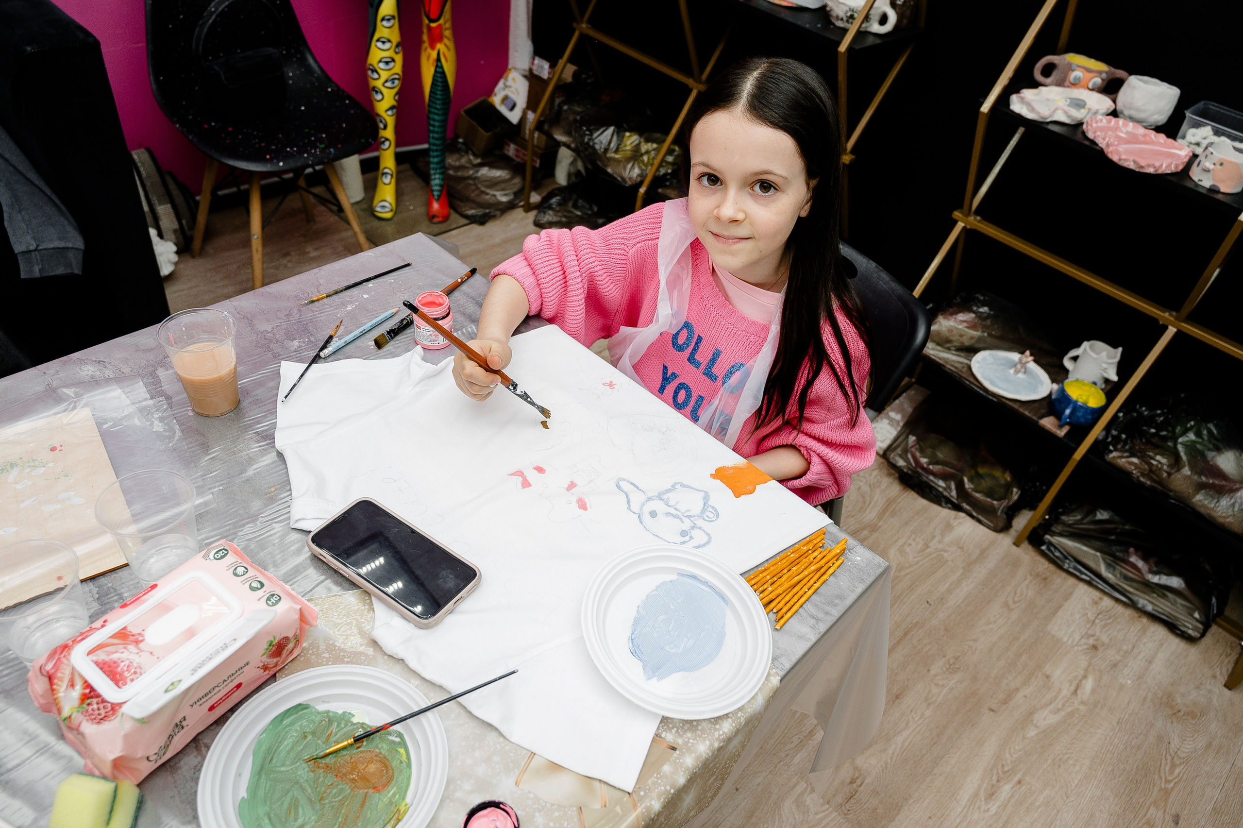 Детский День рождения. Мк роспись футболок. Alice_insomnia