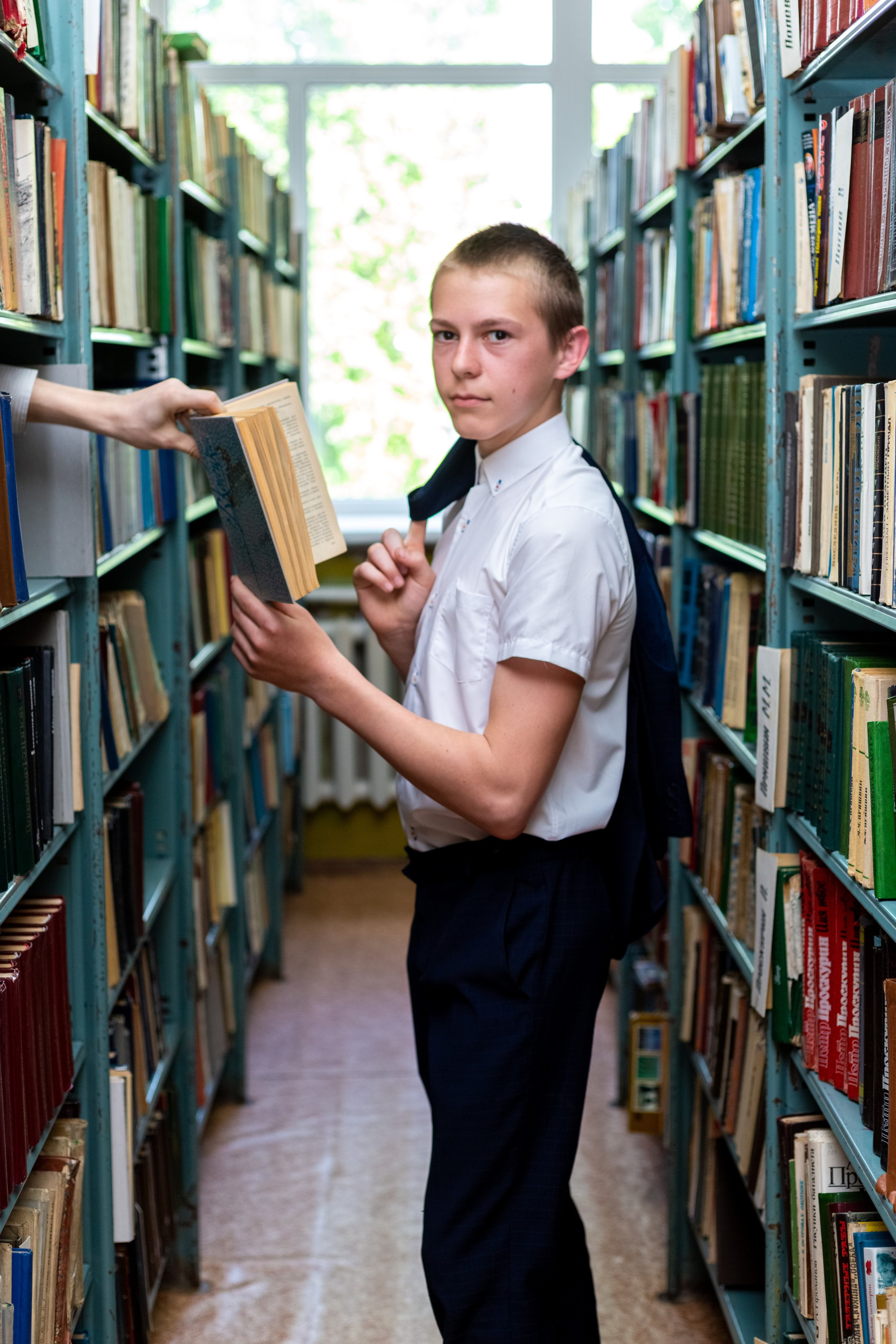 Съемка в библиотеке. Выпускные альбомы Воронеж от Веры Соколовой