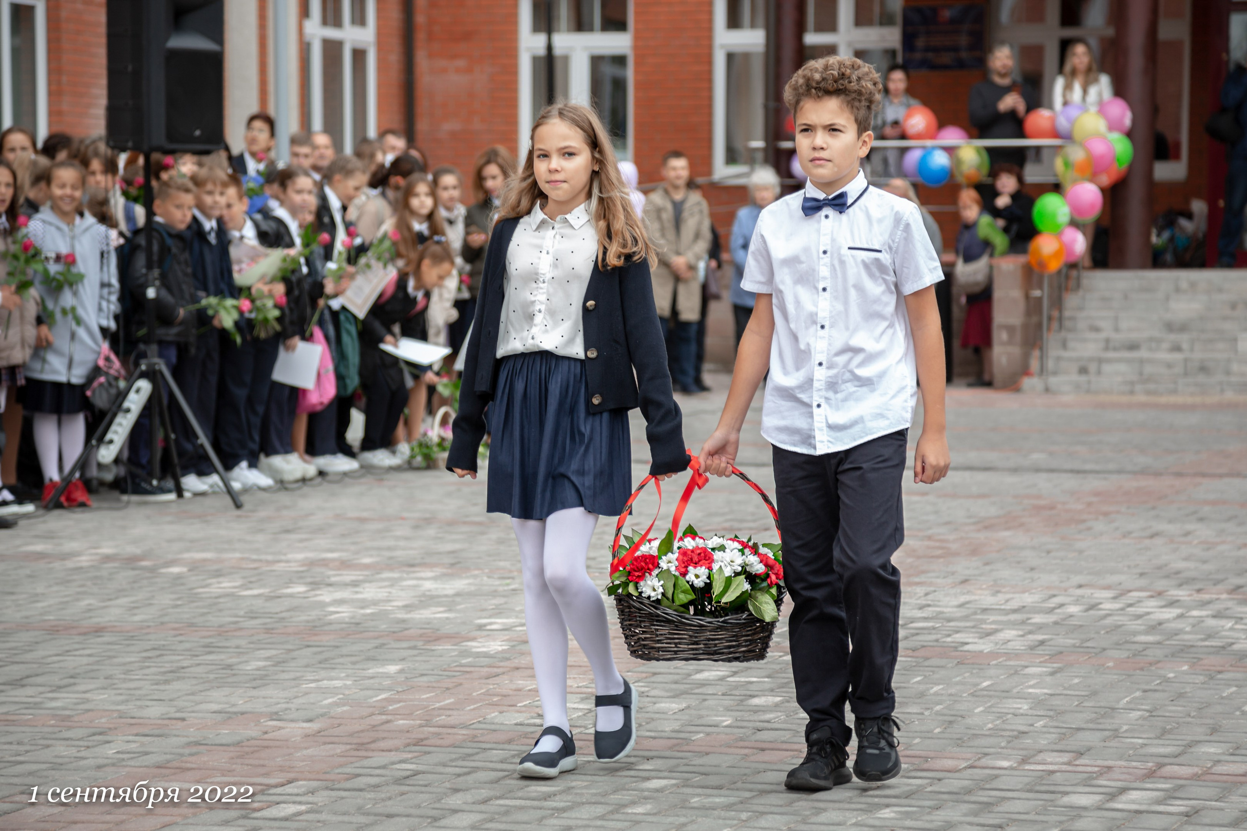 Репортаж в школе на 1 сентября. GagarinProArt