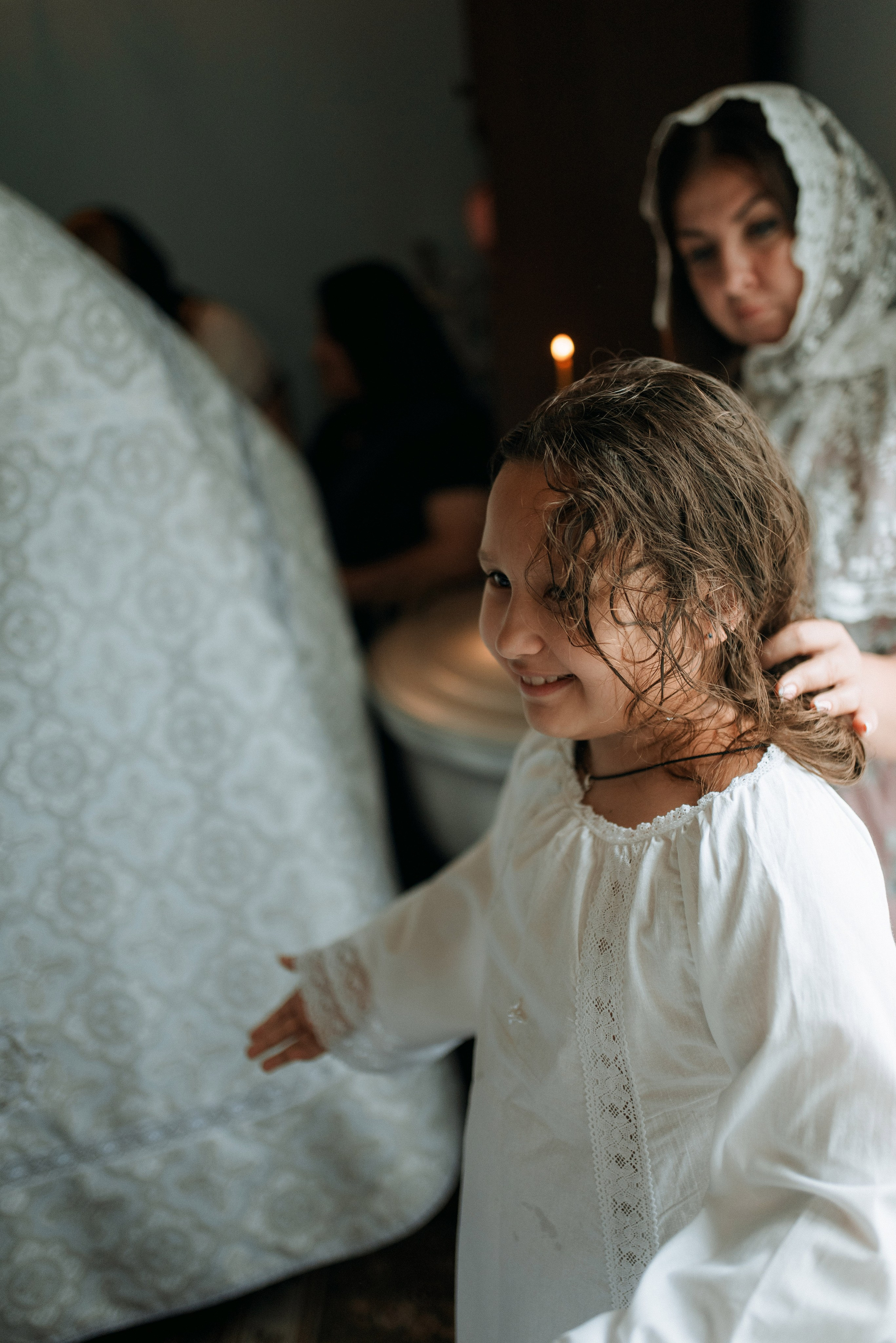 Крещение Даши и Алены. Семейный документальный фотограф в Волгограде Мариэта Додина