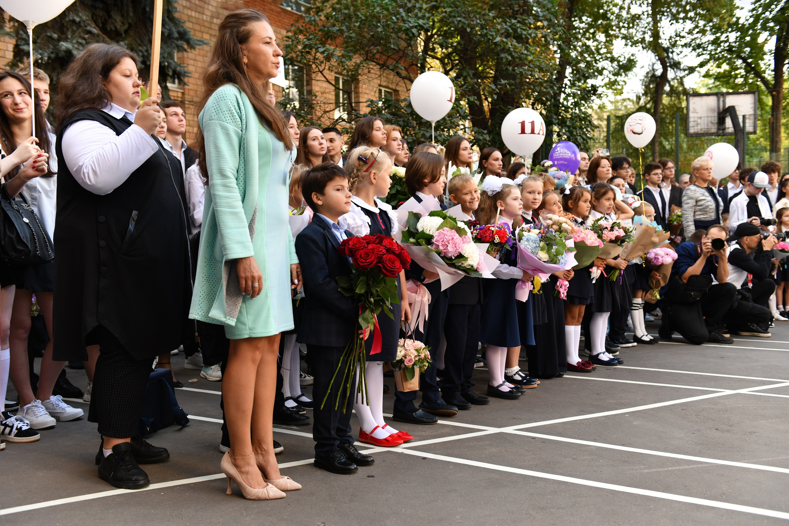 Линейка 1 класс. Свадебный и портретный фотограф в Москве Галина Борисова