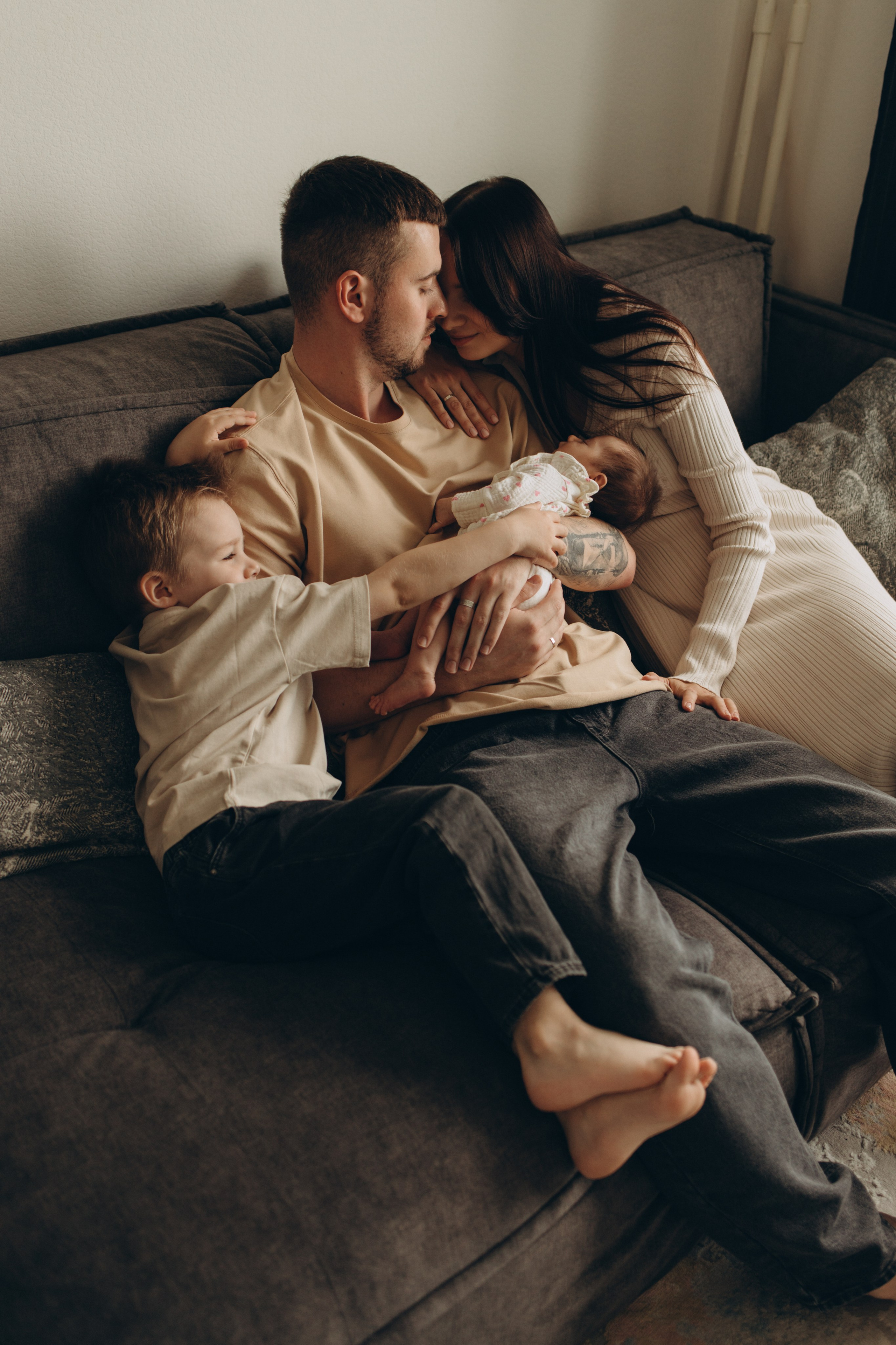 Миша, Полина, Демид и Лиза. Семейный фотограф в Москве Валерия Мясникова