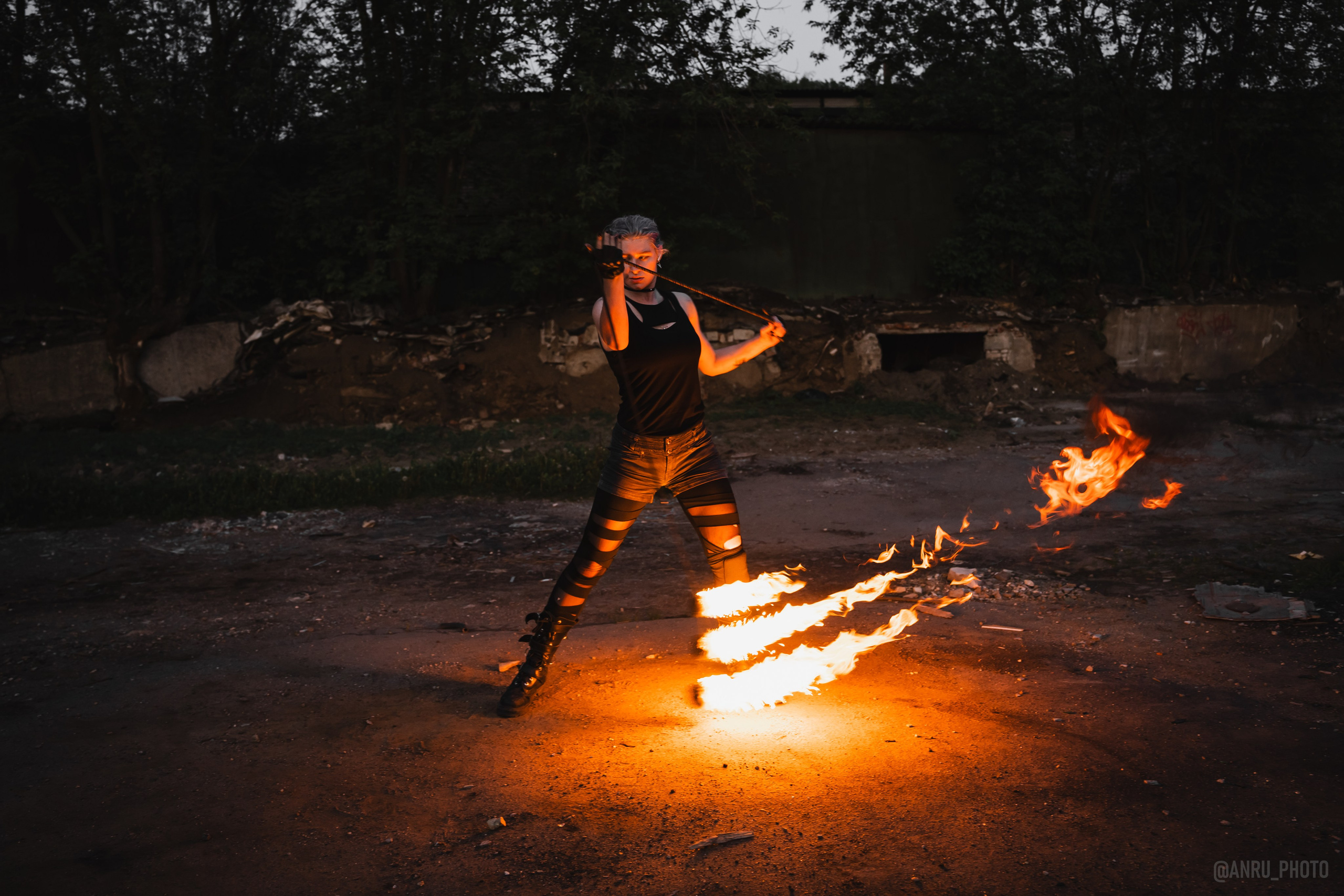 Огненная тренировка. Репортажный фотограф Анастасия Рубцова