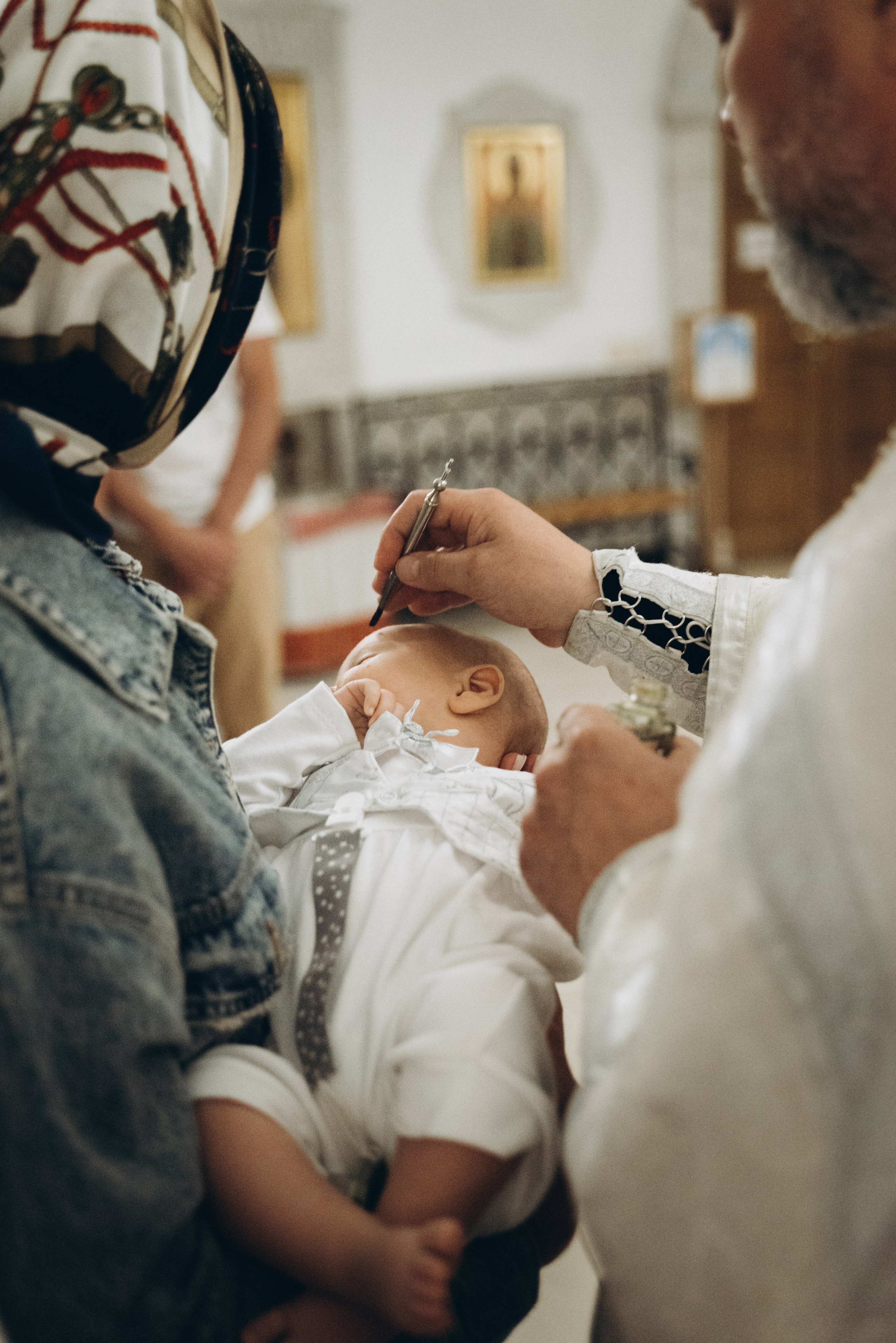 Крещение Максима (Криптовый храм в честь собора Новомучеников). Семейный фотограф в Минске Дарья Дреко