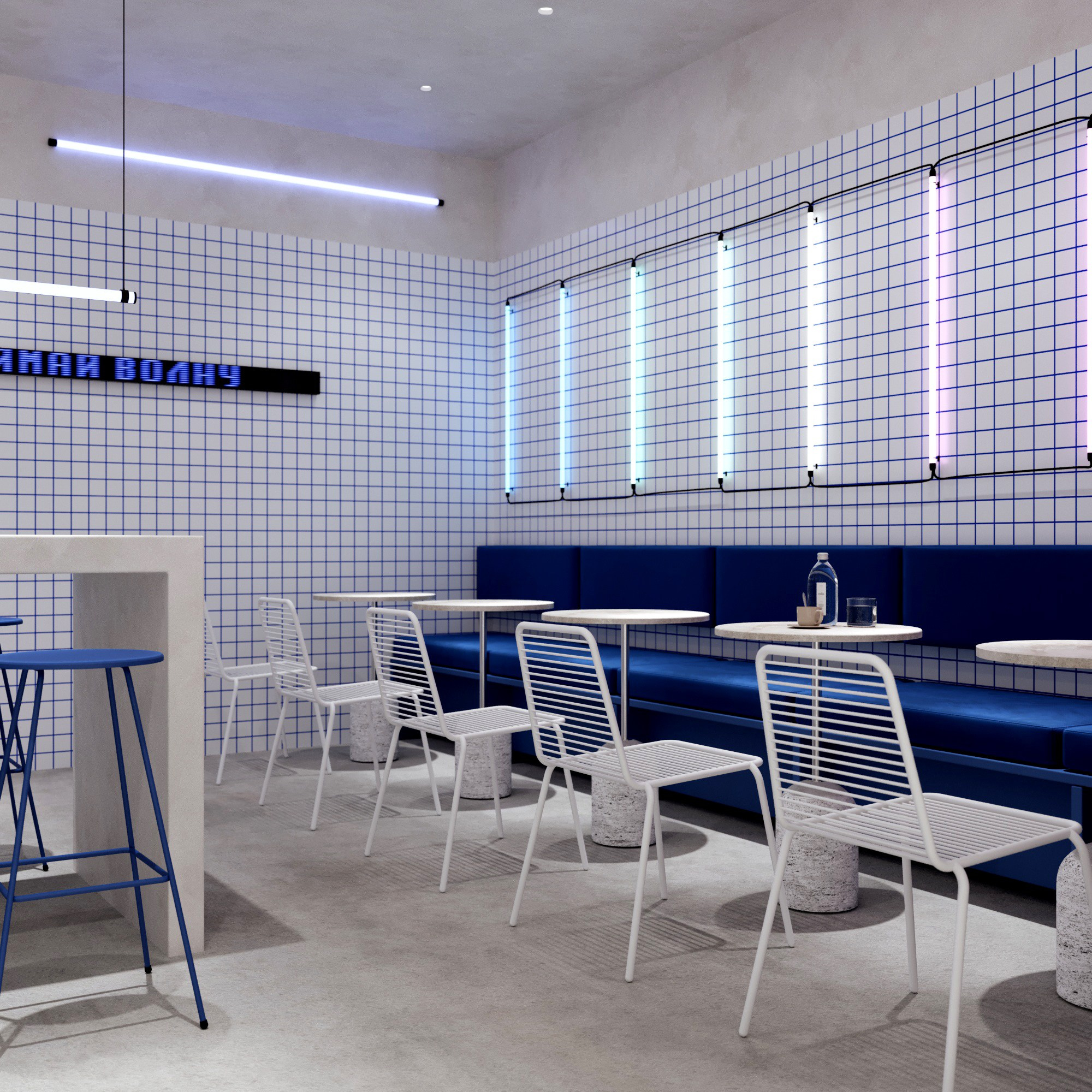 Дизайн студия OBJCT|Комната отдыха для персонала. Интерьерная 3D визуализация