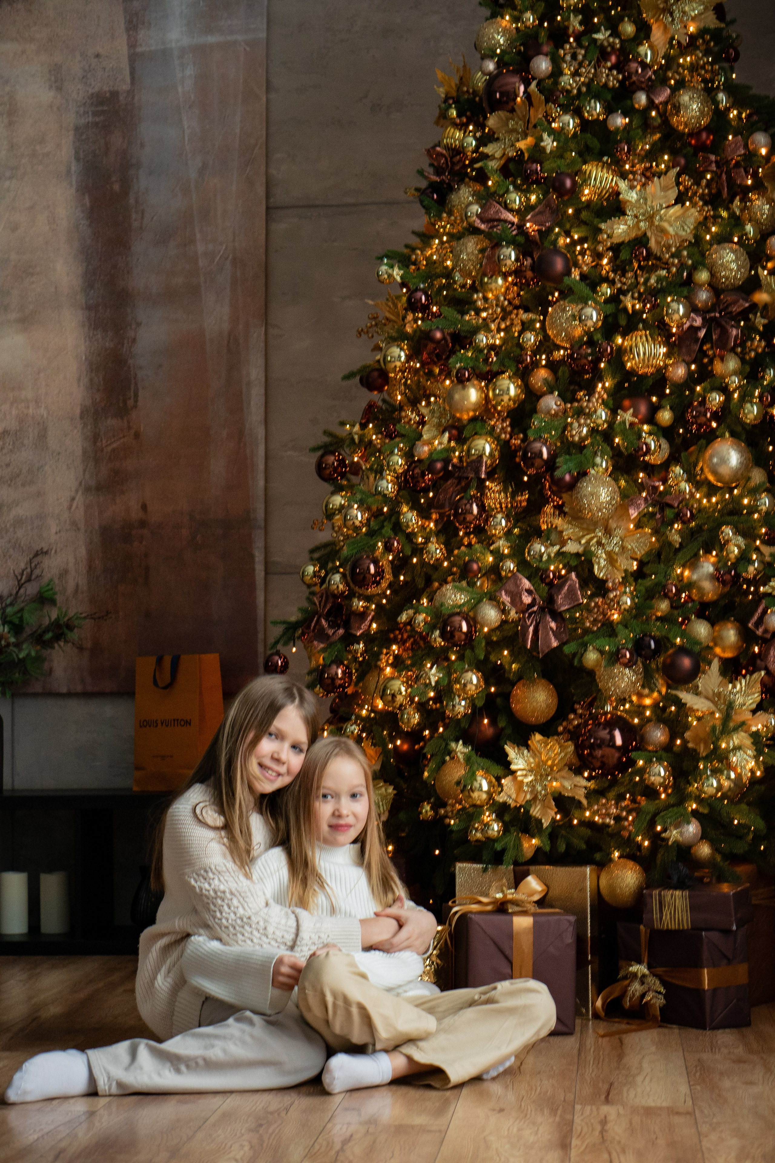 Семья К. Новогодняя история в студии. Фотограф Ольга Игорева