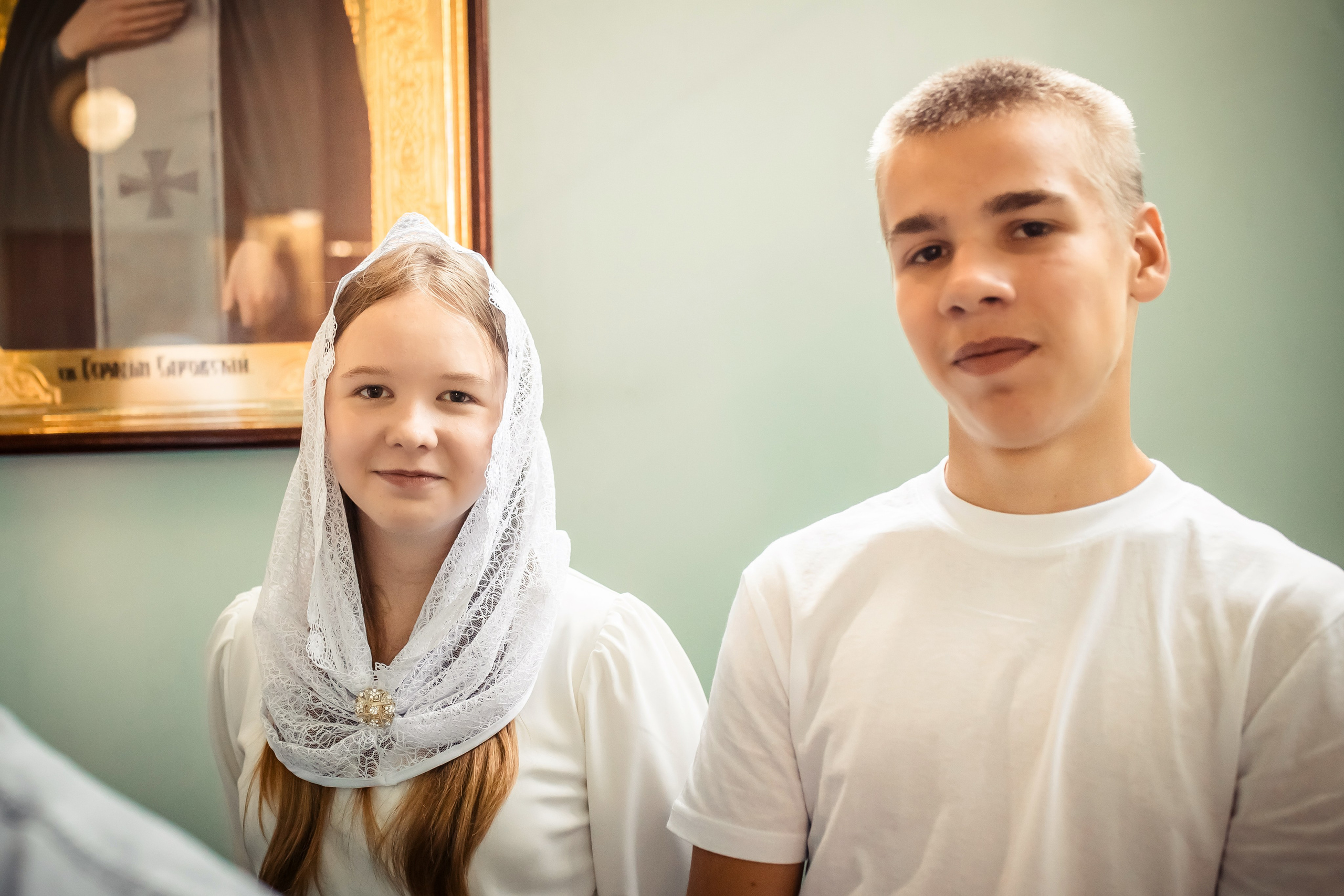 Крещение Милании и Эмилии