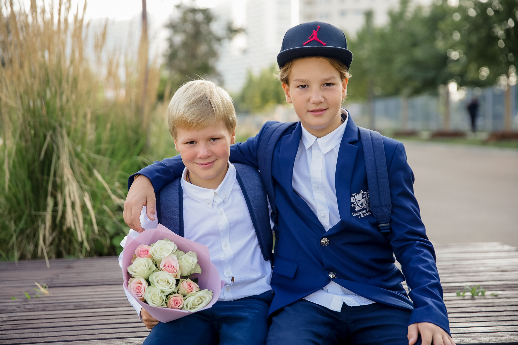 Семейная фотосессия утром 1 сентября. Фотограф в Москве Ольга Колесникова