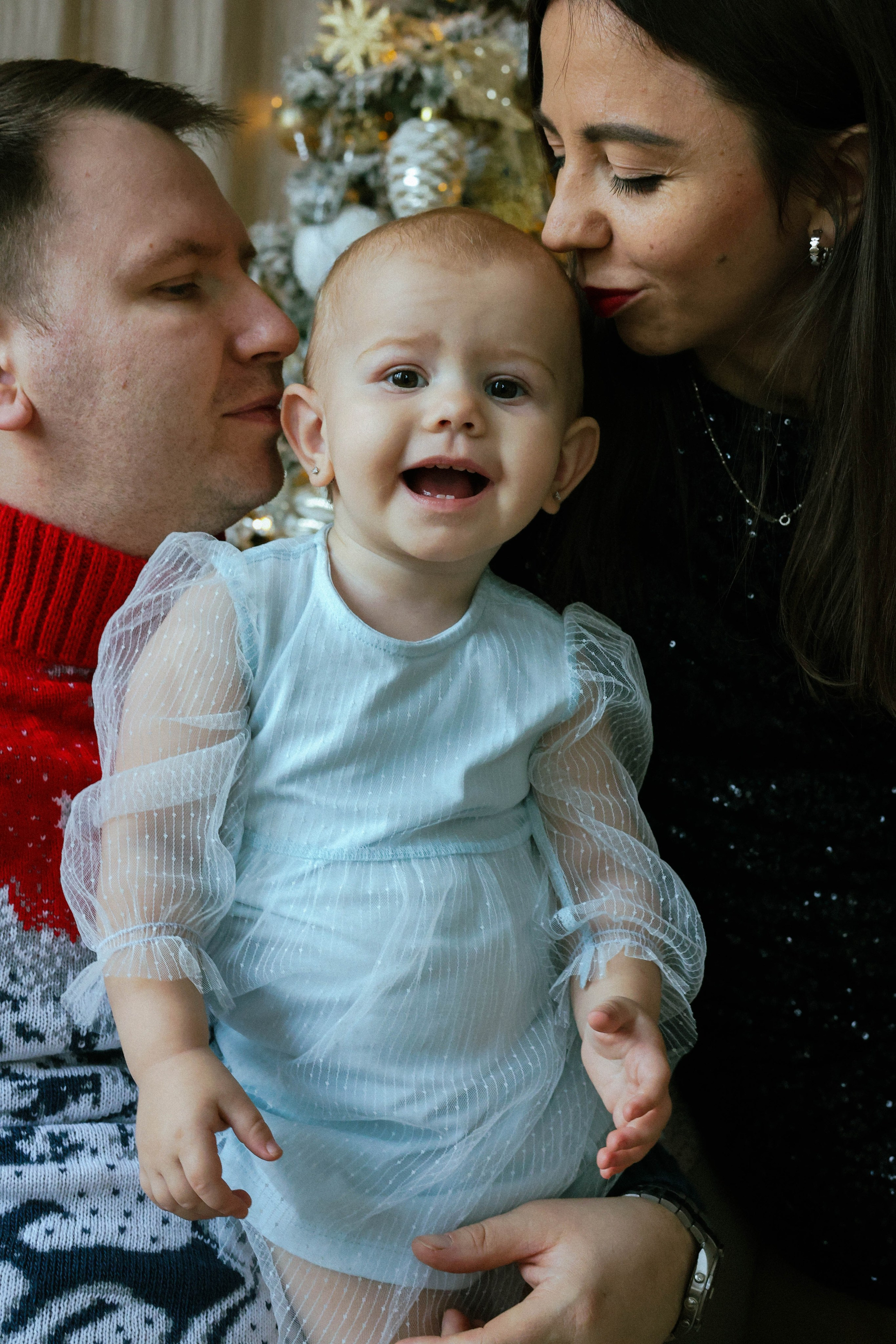 Новогодняя история «Ирина и ее семья». Фотограф в Москве Анастасия Калинина