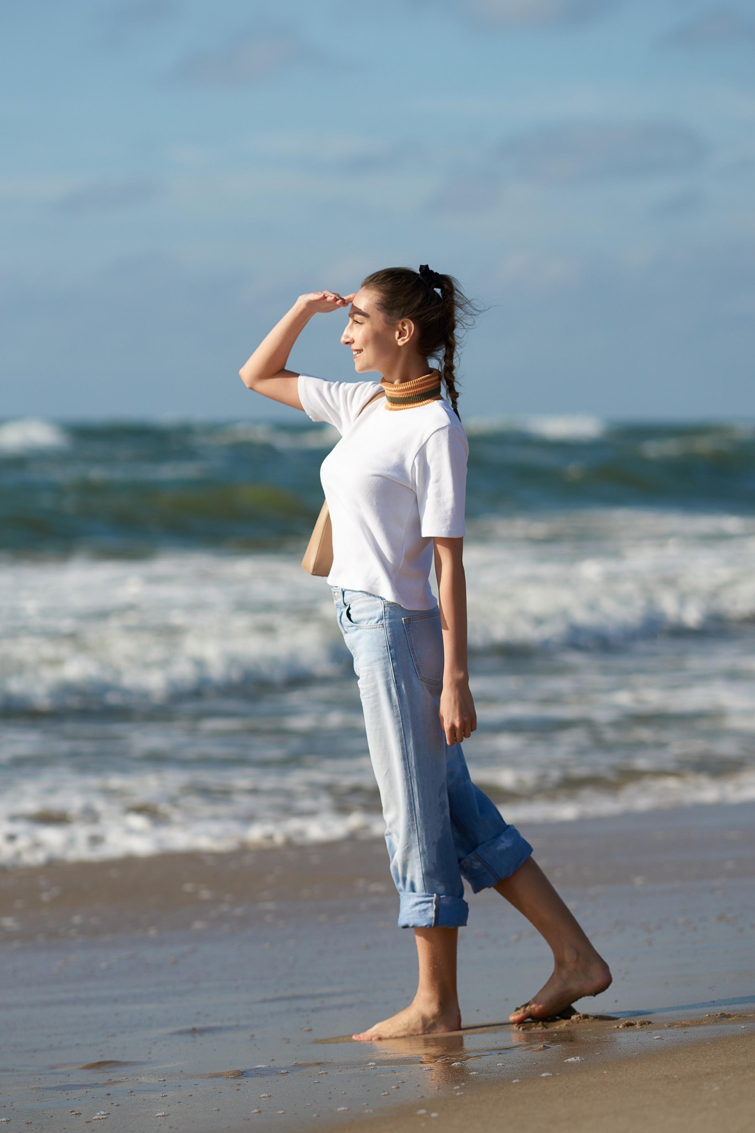 Фотосессия на Балтийском море. На Куршской косе