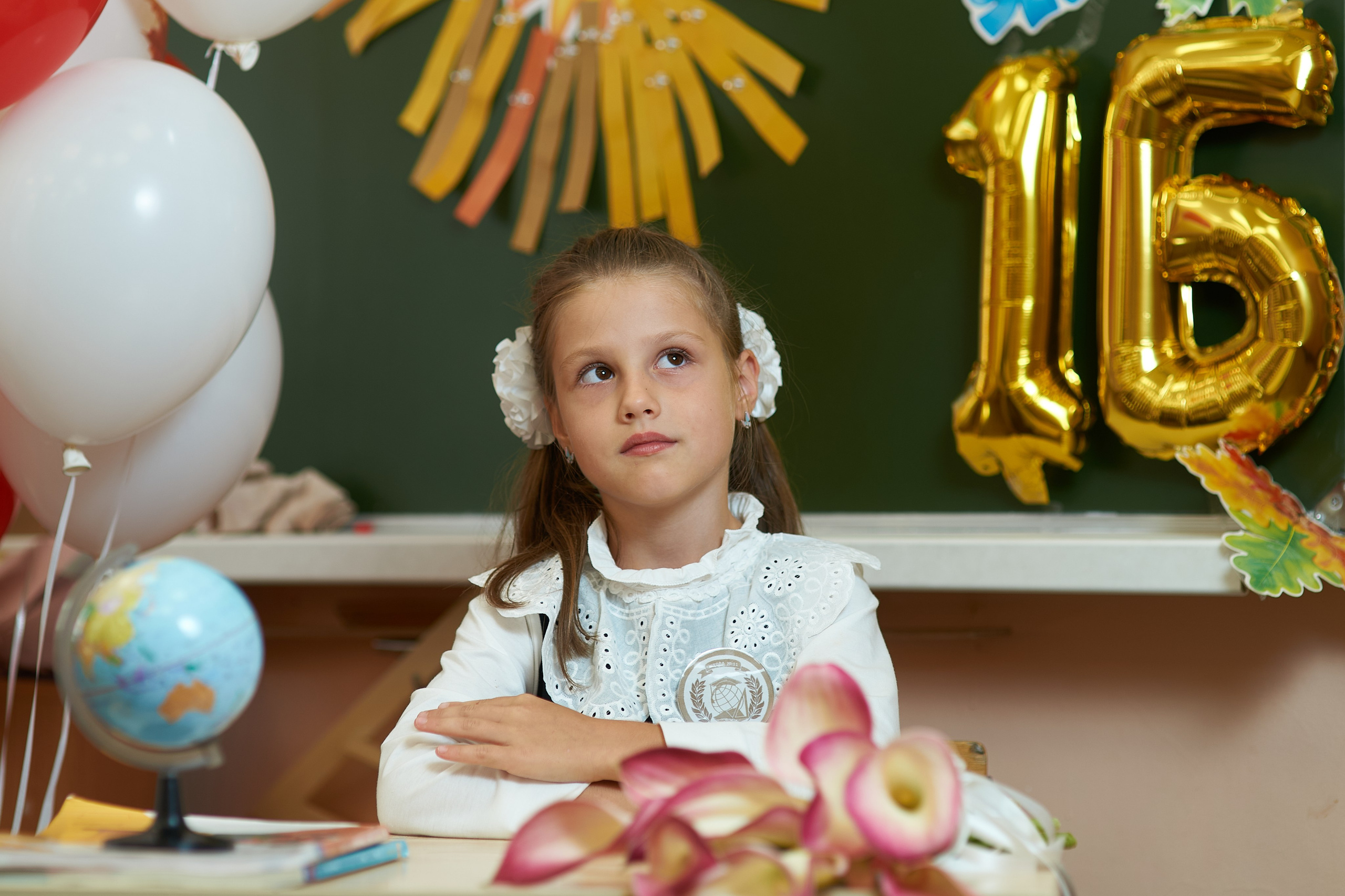 1 класс в День Знаний. Фотограф Владимир Артамонов