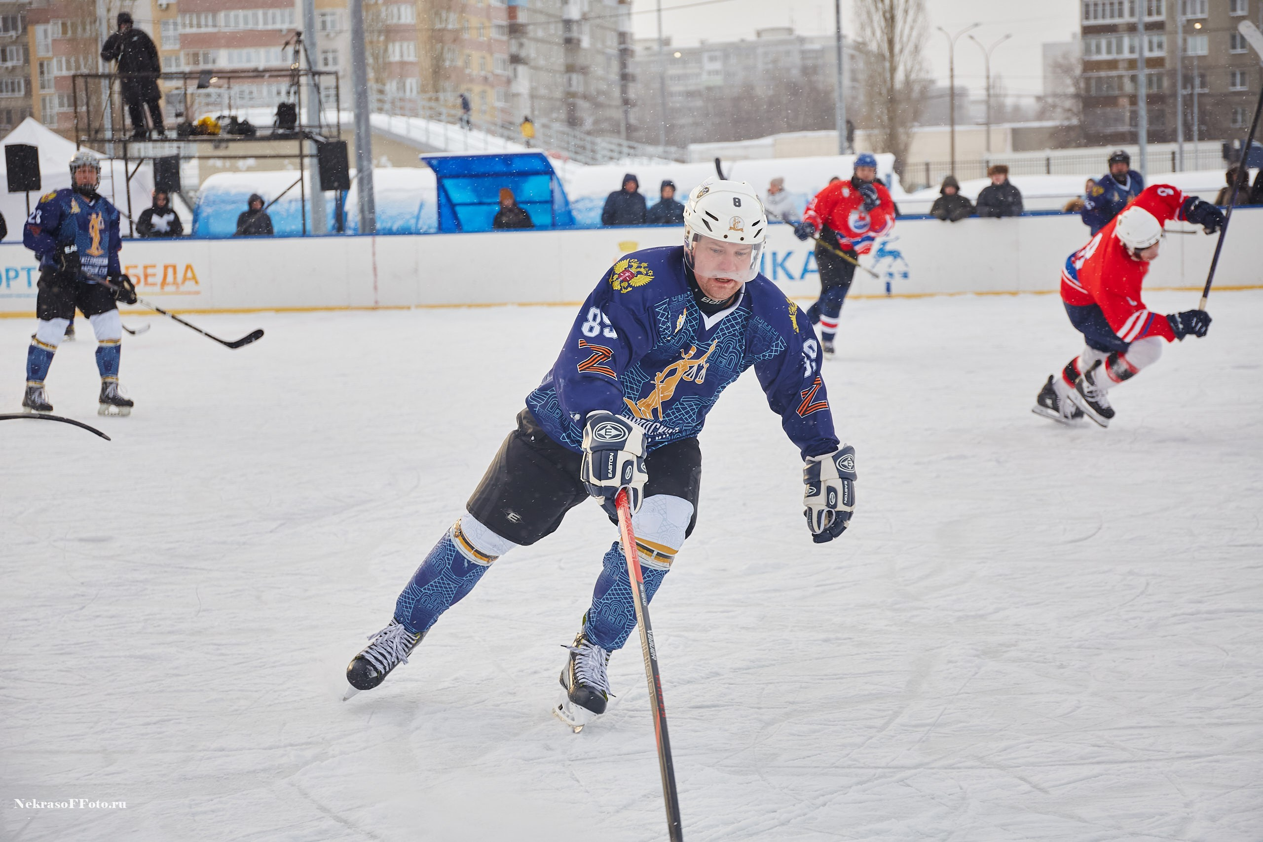 Турнир по хоккею «Русская классика» в рамках Офицерской хоккейной лиги. Спортивный фотограф Некрасов Денис
