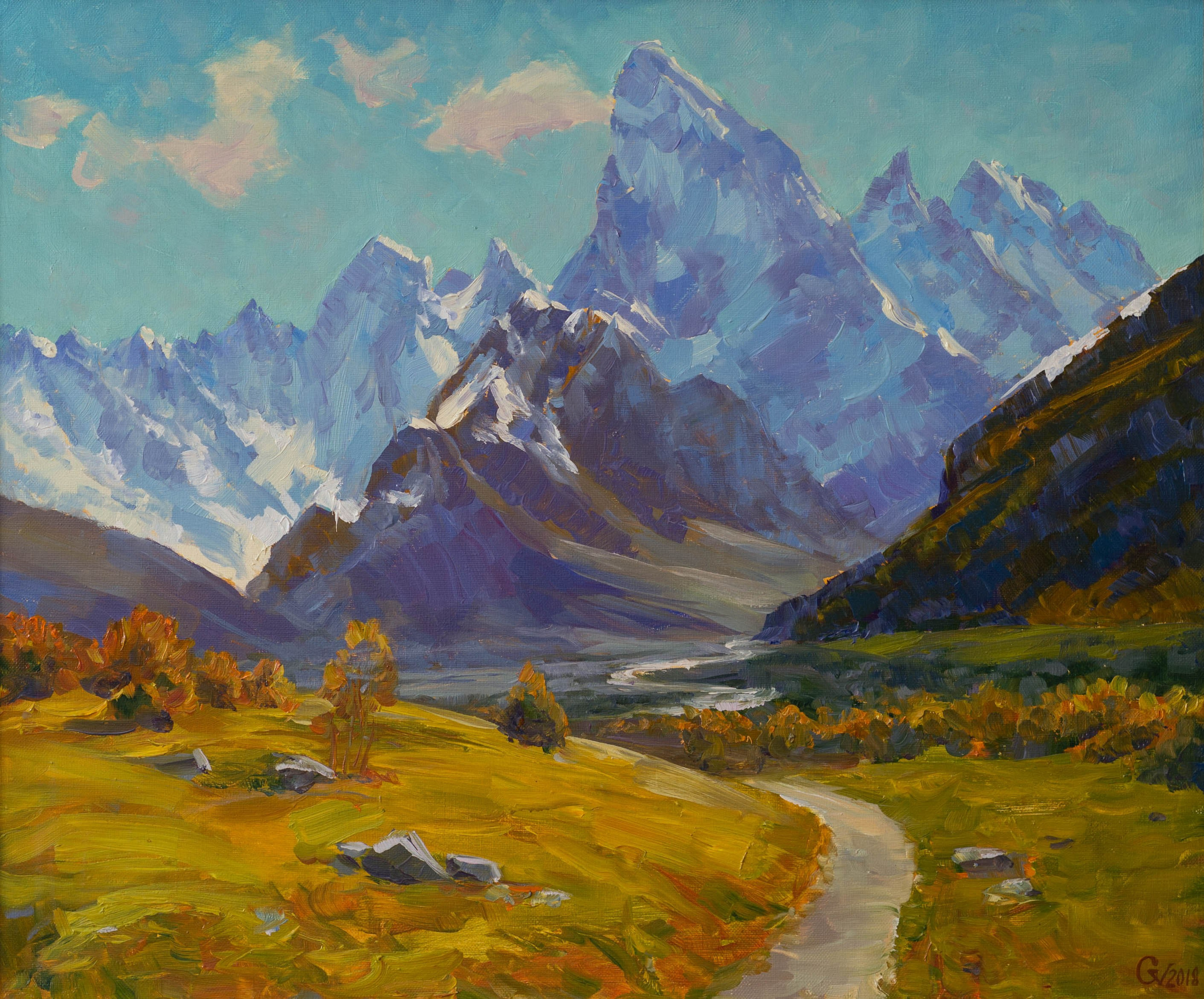 Пейзаж / Landscape. Художник Василий Гасич