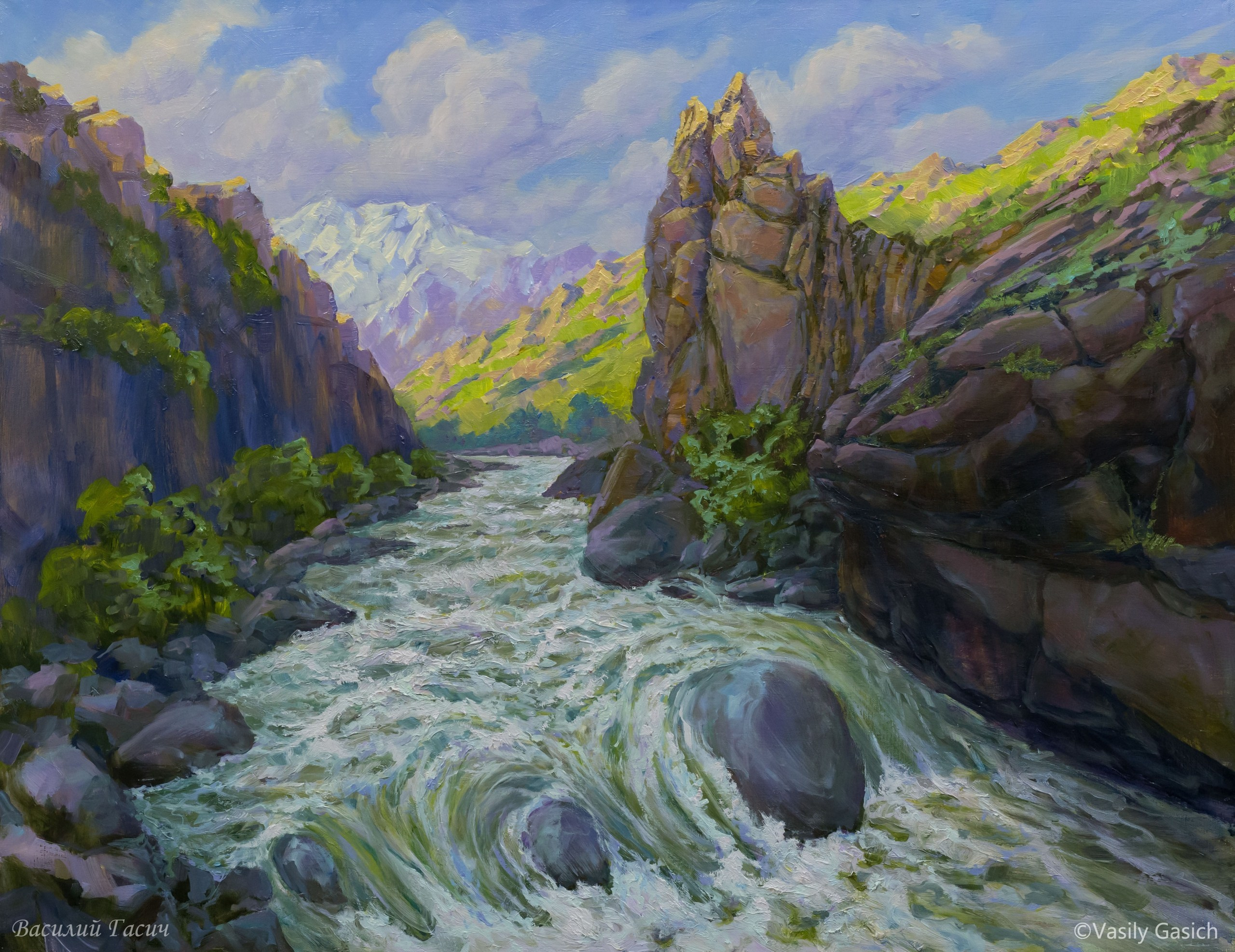 Памир, Тянь-Шань. Художник Василий Гасич