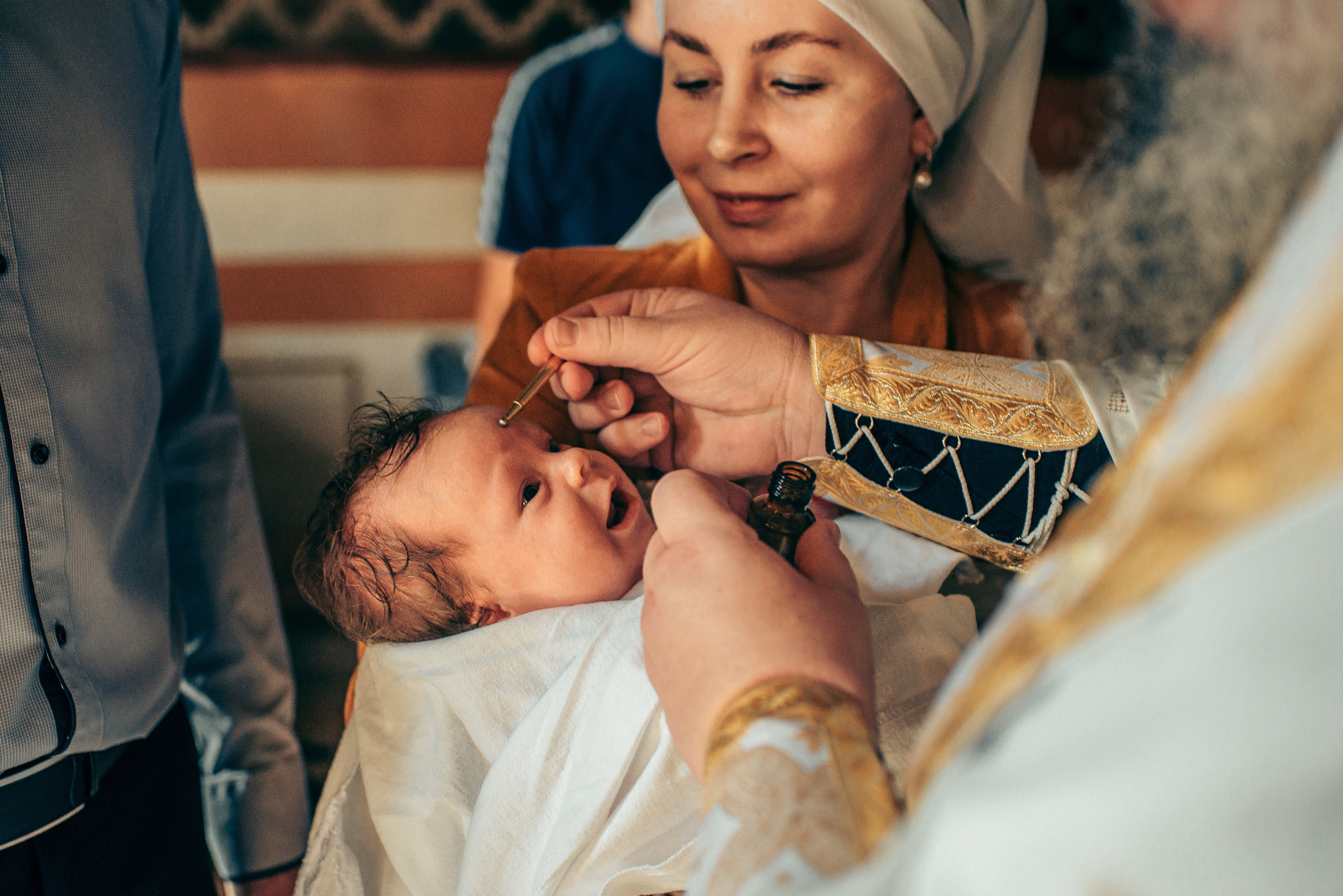 Крещение Софии. Фотограф на выписку из роддома в Москве и МО