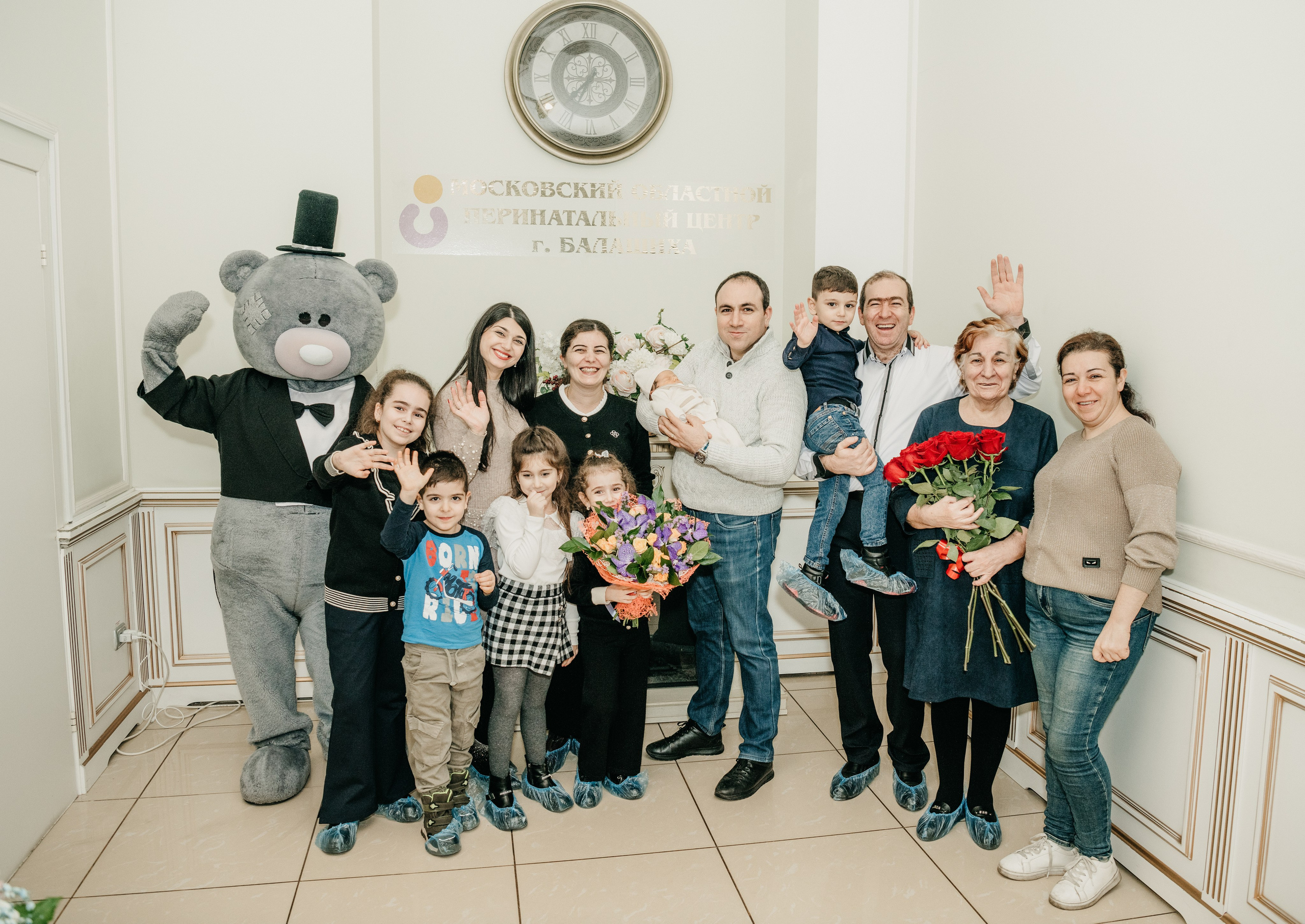 Выписка Вигена. Перинатальный центр в Балашихе. Фотограф на выписку из роддома в Москве и МО