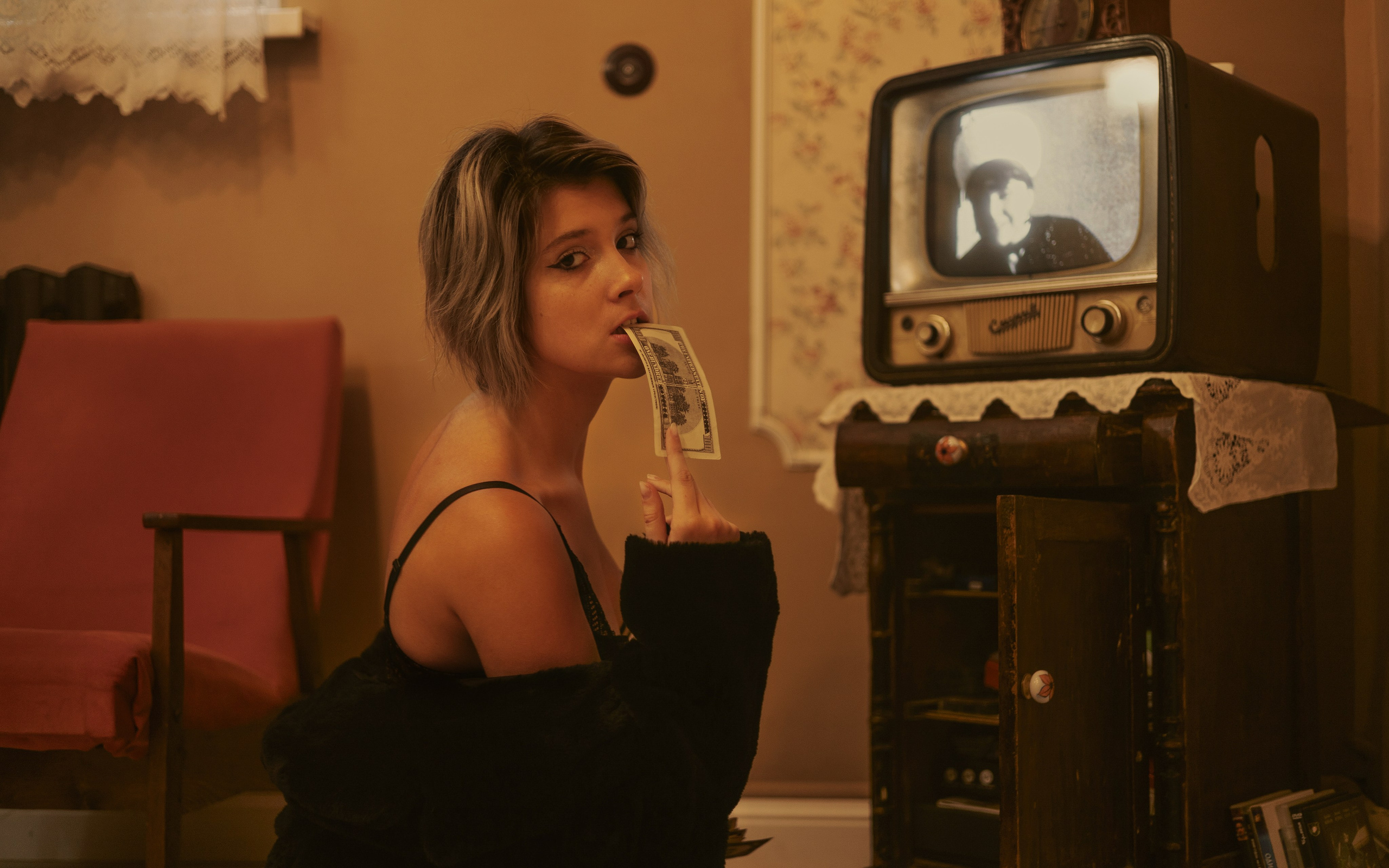 Винтажная фотосессия в духе позднего СССР