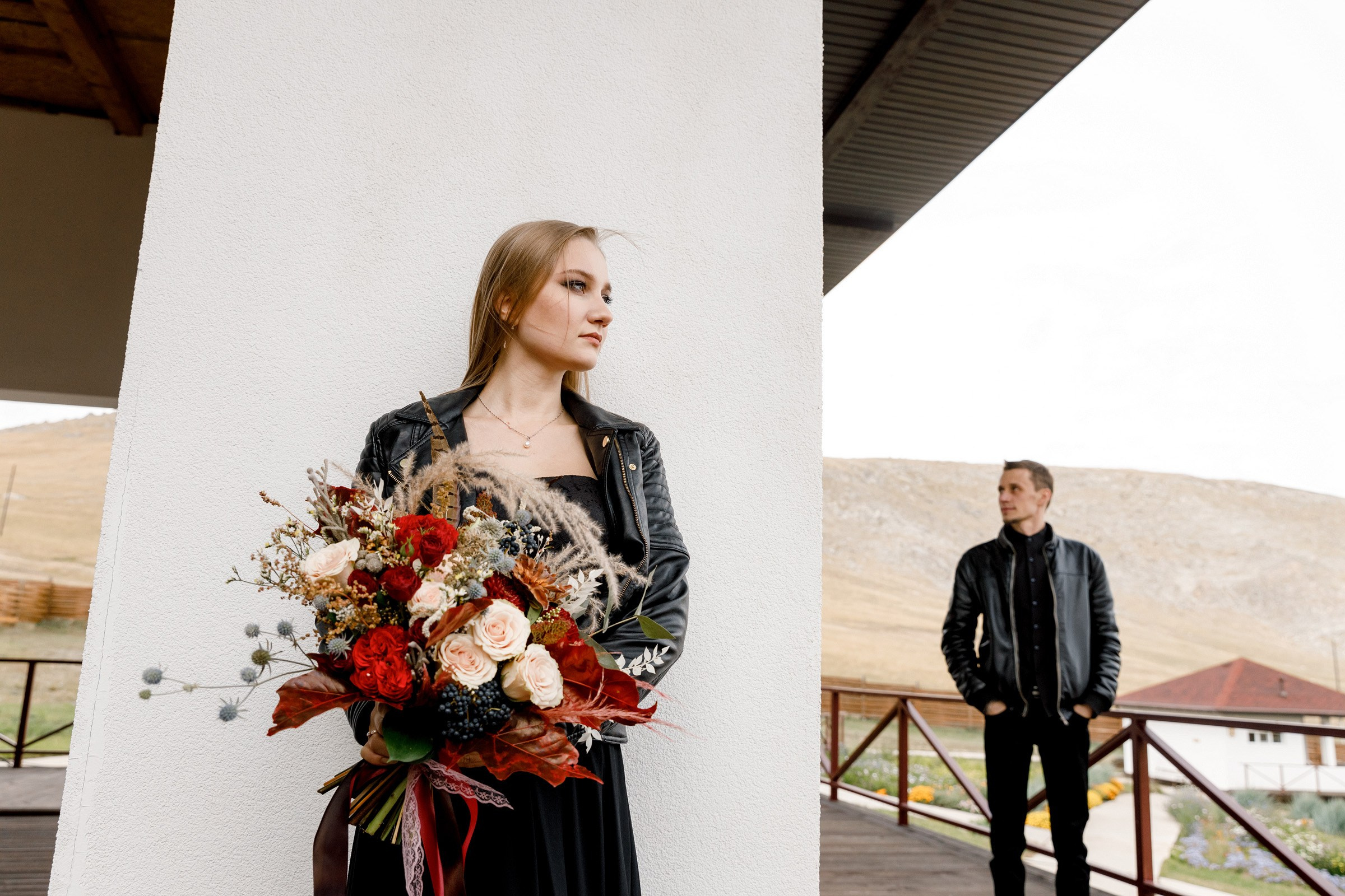 Полина и Женя. Лес, кожанки и 2 дня кайфа. Свадебный фотограф в Иркутске Сапаров Александр