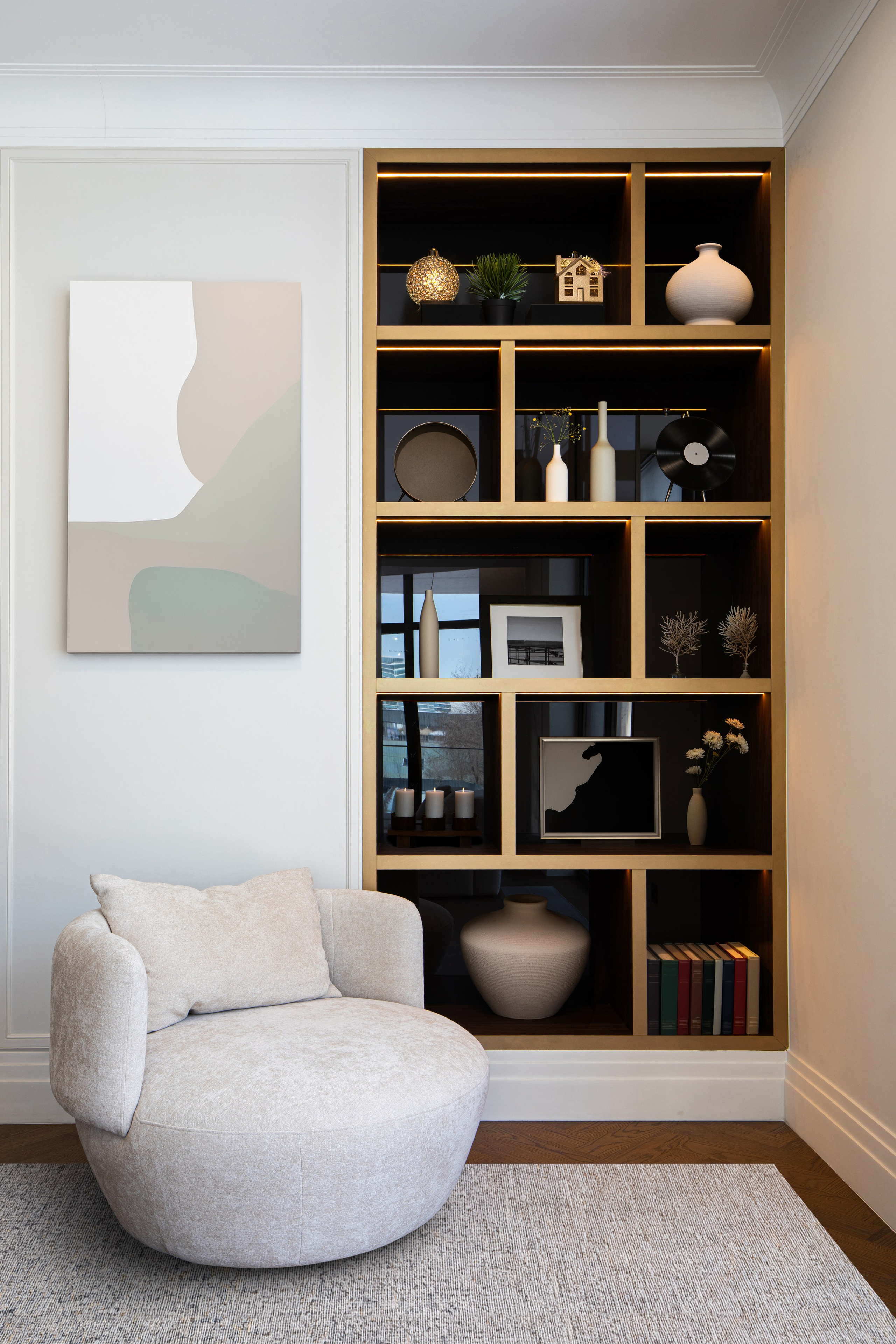 Съёмка деталей интерьера жилых апартаментов